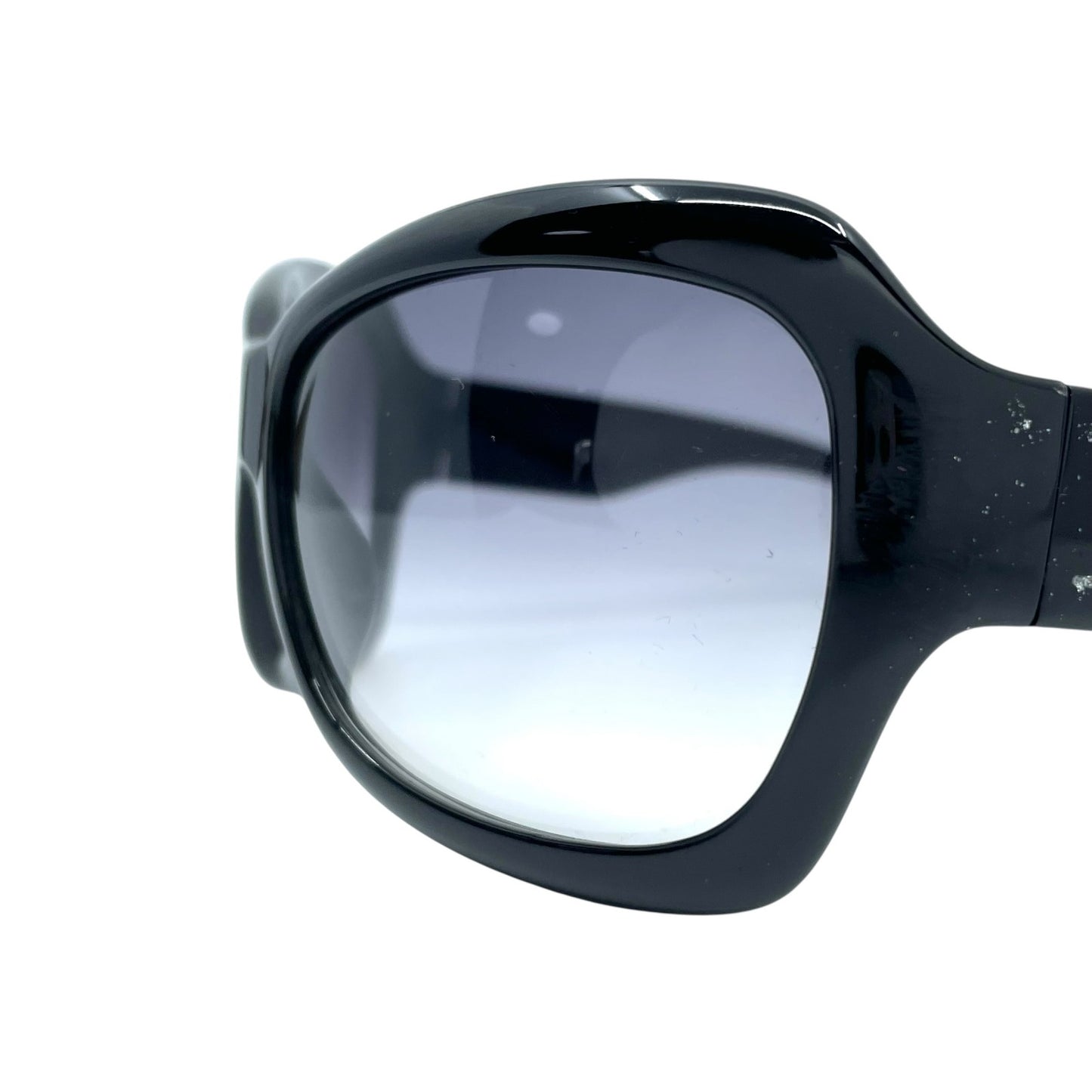 美品 Christian Dior デイオール サングラス 黒 ブラック プラスチック ロゴ グラデーション ヴィンテージ レディース W2