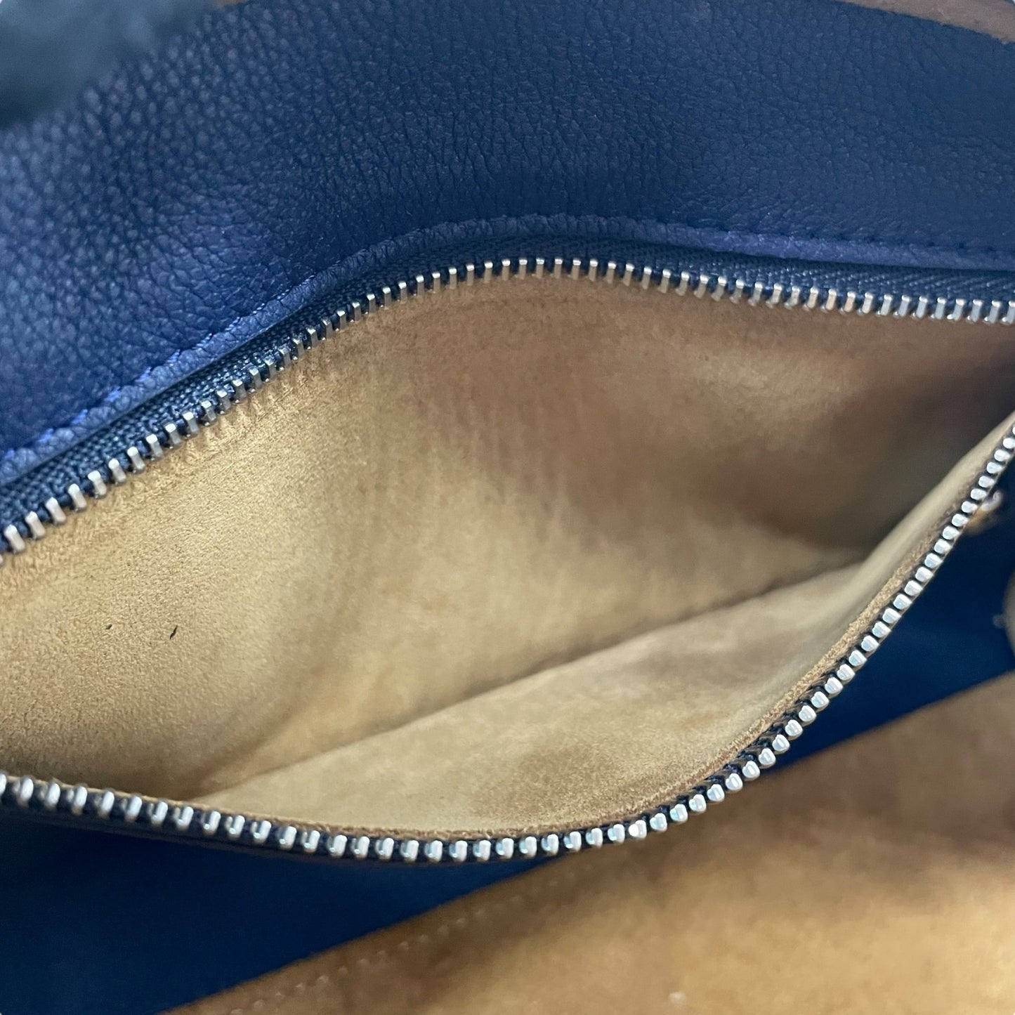 Authentic LOEWE Amazona 2WAY Handbag Shoulder Bag Black Leather Anagram