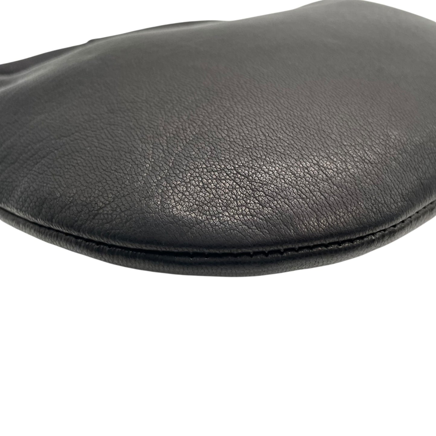 未使用保管品 Aeta アェタ アエタ ROUND ONE SHOULDER S ハンドバッグ 黒 ブラック レザー シルバー金具 ワンショルダー 手提げ レディース K7