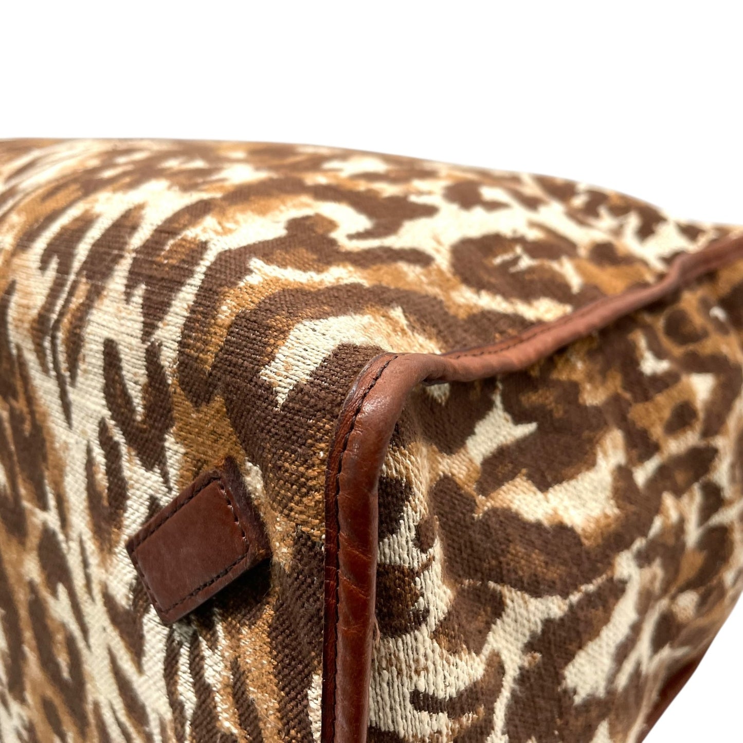 大人気 A VACATION アヴァケーション TANK トートバッグ レオパード A4収納 大容量 ブラウン ハンドバッグ レディース キャンバス×レザー E5