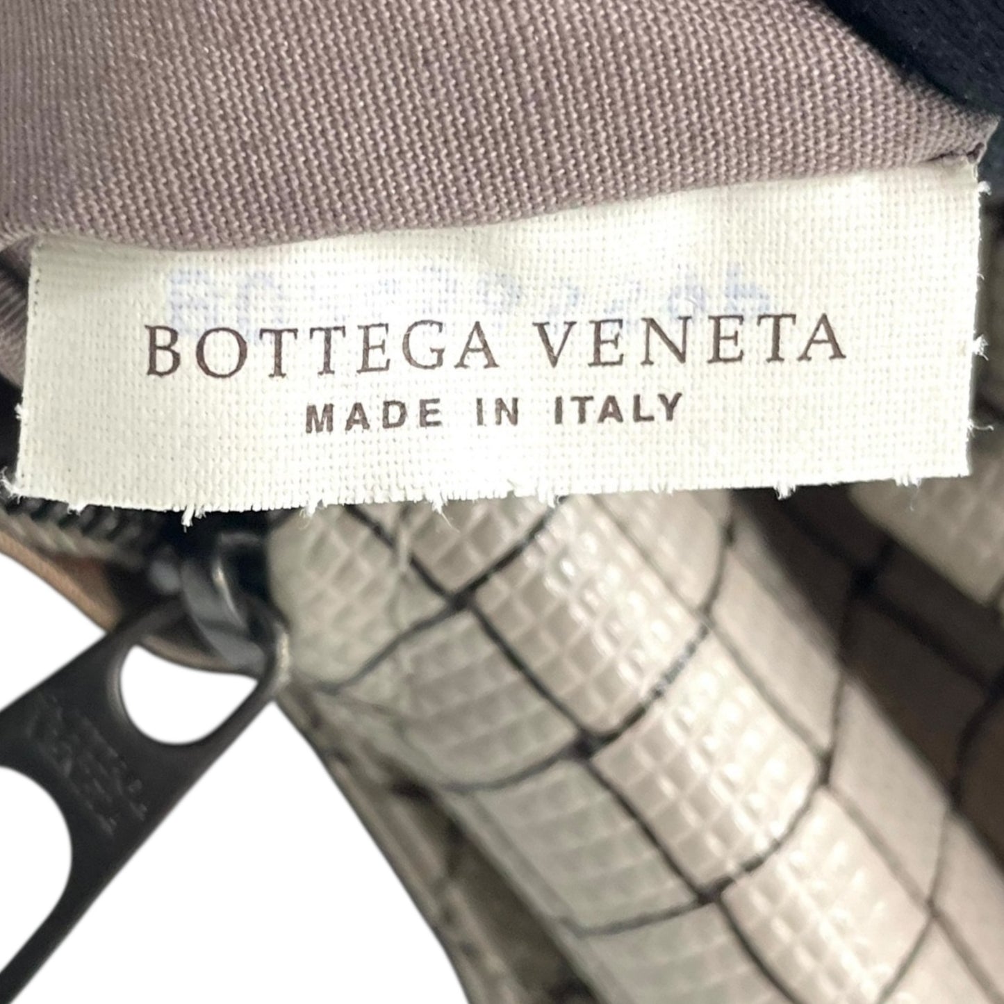 BOTTEGA VENETA ボッテガヴェネタ マルコポーロ イントレッチオジェット トートバッグ ハンドバッグ グレー ブラウン PVC ブラック金具 メンズ レディース 手提げ A