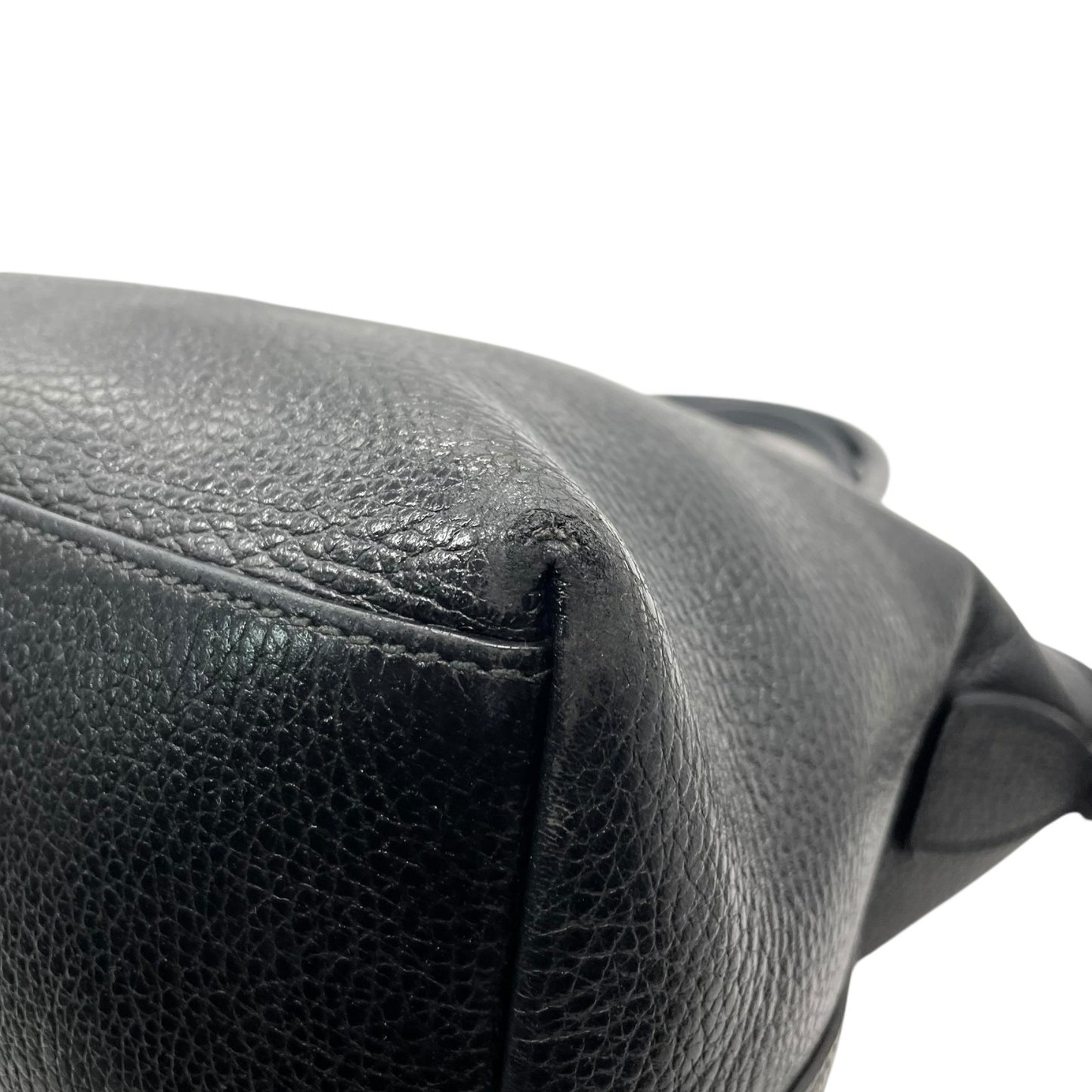 美品 GUCCI グッチ 2WAY ハンドバッグ ショルダーバッグ 449651 インターロッキングG ブラック レザー ゴールド金具 斜め掛け可 レディース D