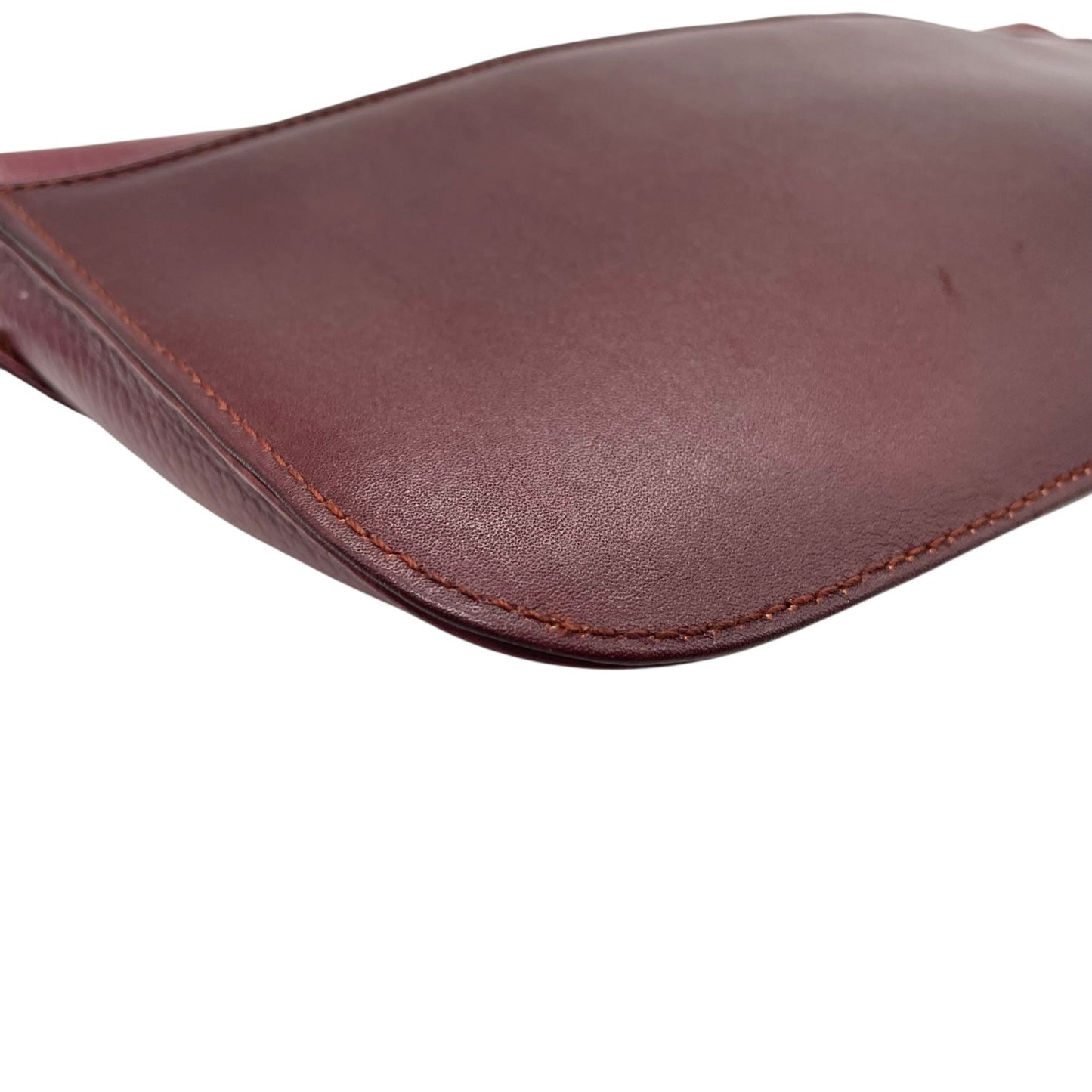 美品 Cartier カルティエ クラッチバッグ マストライン ボルドー レザー ゴールド金具 ギャランティカード付き セカンドバッグ ヴィンテージ メンズ レディース U7