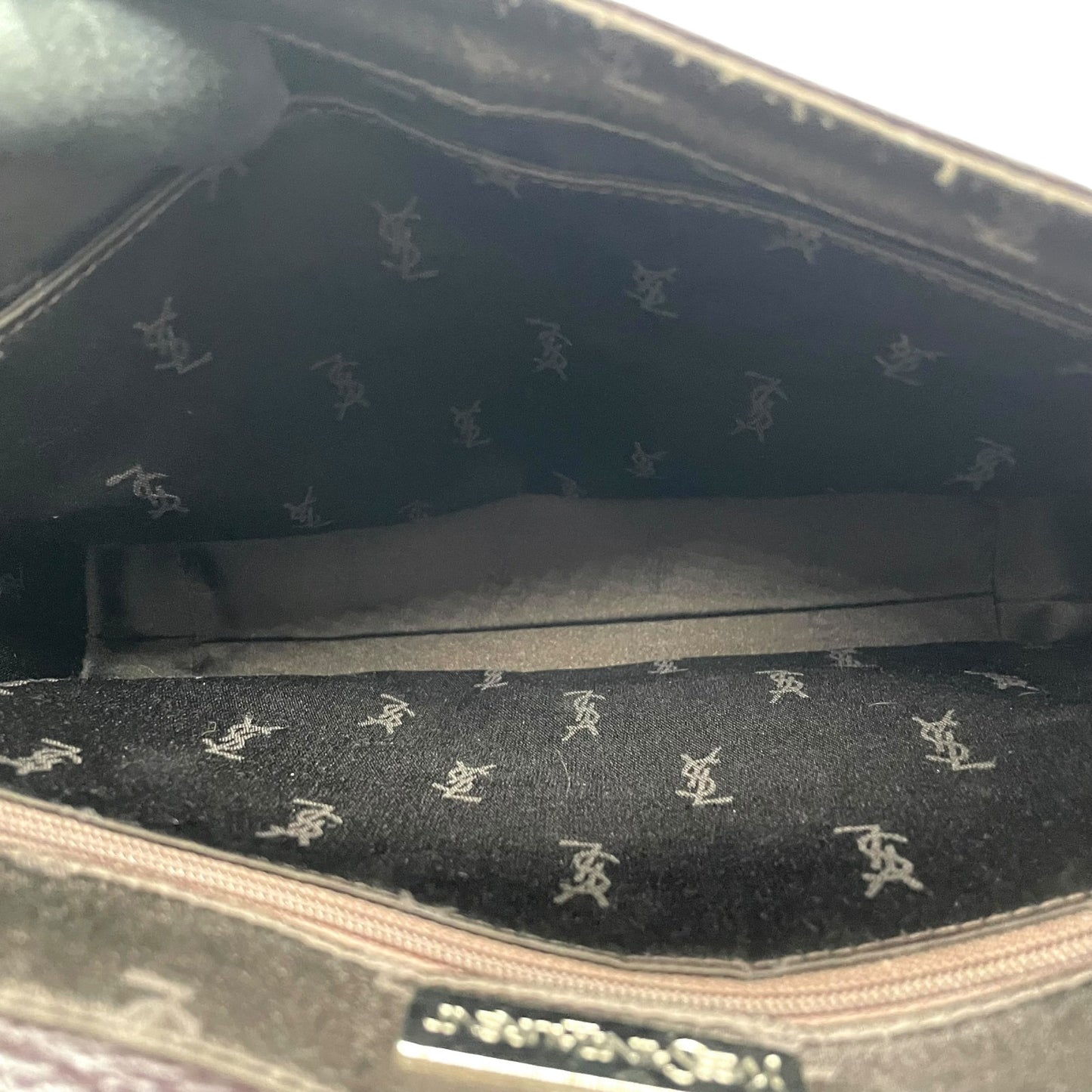 美品 Yves Saint Laurent イヴ・サンローラン ショルダーバッグ ワンショルダー レザー ブラウン 茶色 ロゴ ハート金具 フラップ ヴィンテージ オールド アーカイブ B