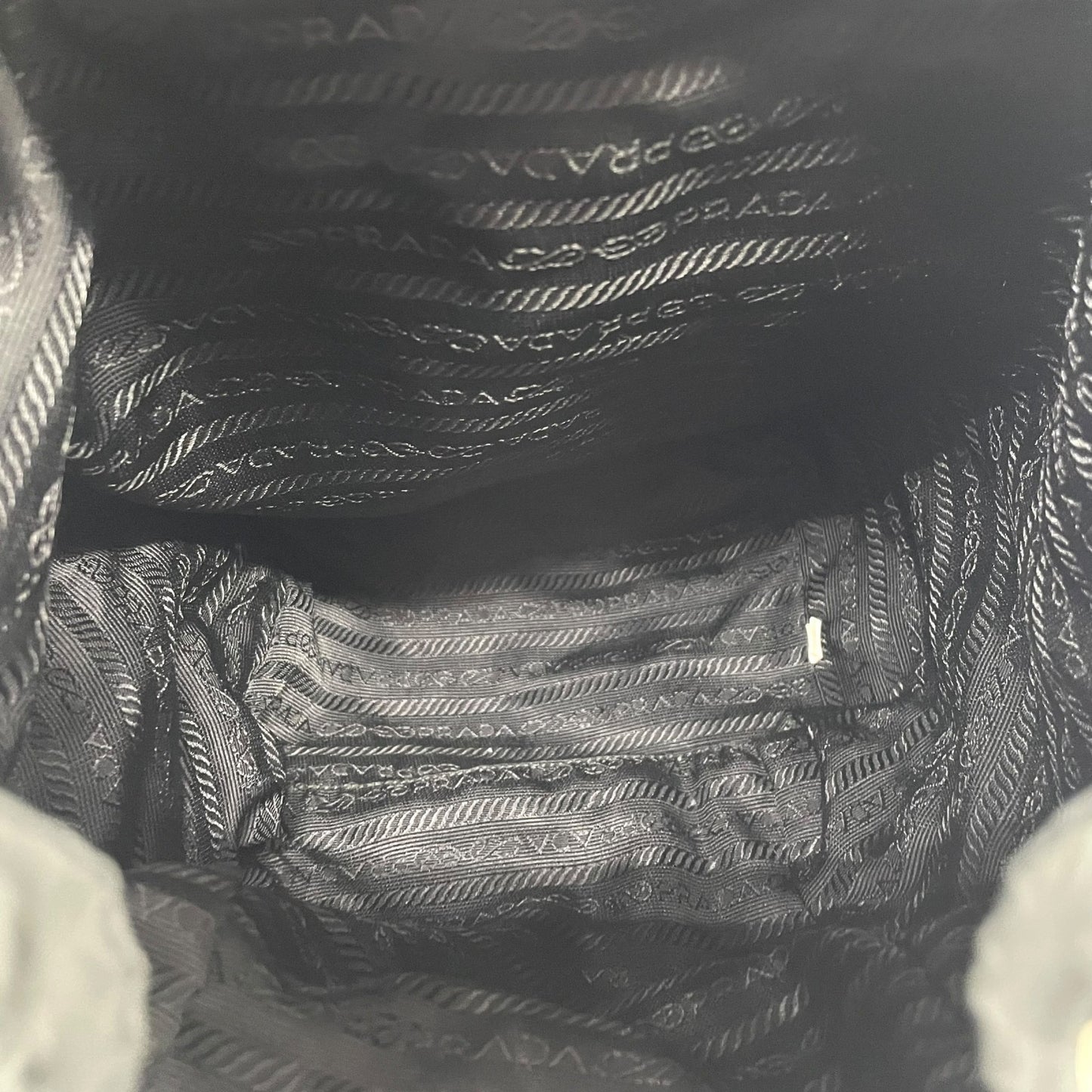 プラダ PRADA ナイロン バックパック リュックサック ブラック 黒 レザーコンビ トライアングルロゴ ヴィンテージ C7