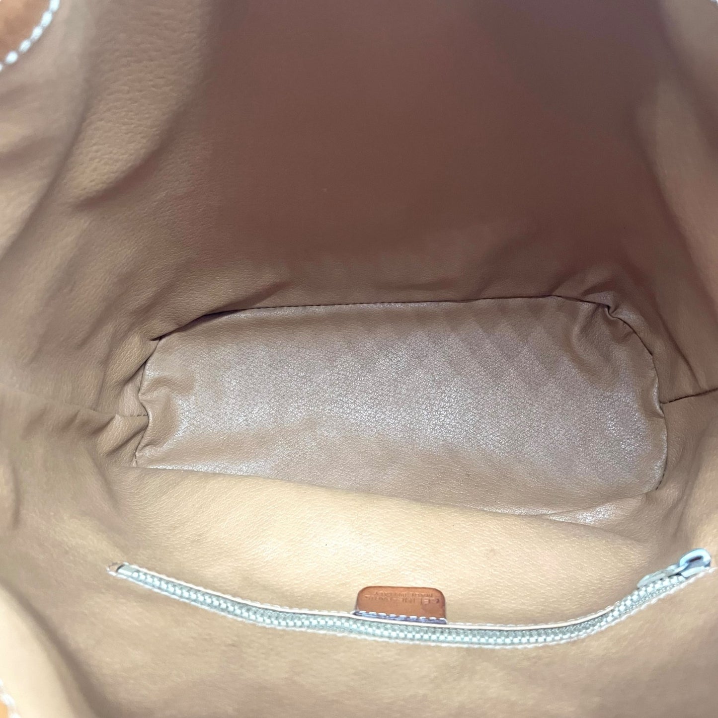 CELINE オールドセリーヌ ショルダーバッグ トリオンフ 巾着 M90 マカダム柄 ヴィンテージ ゴールド金具 レディース K9