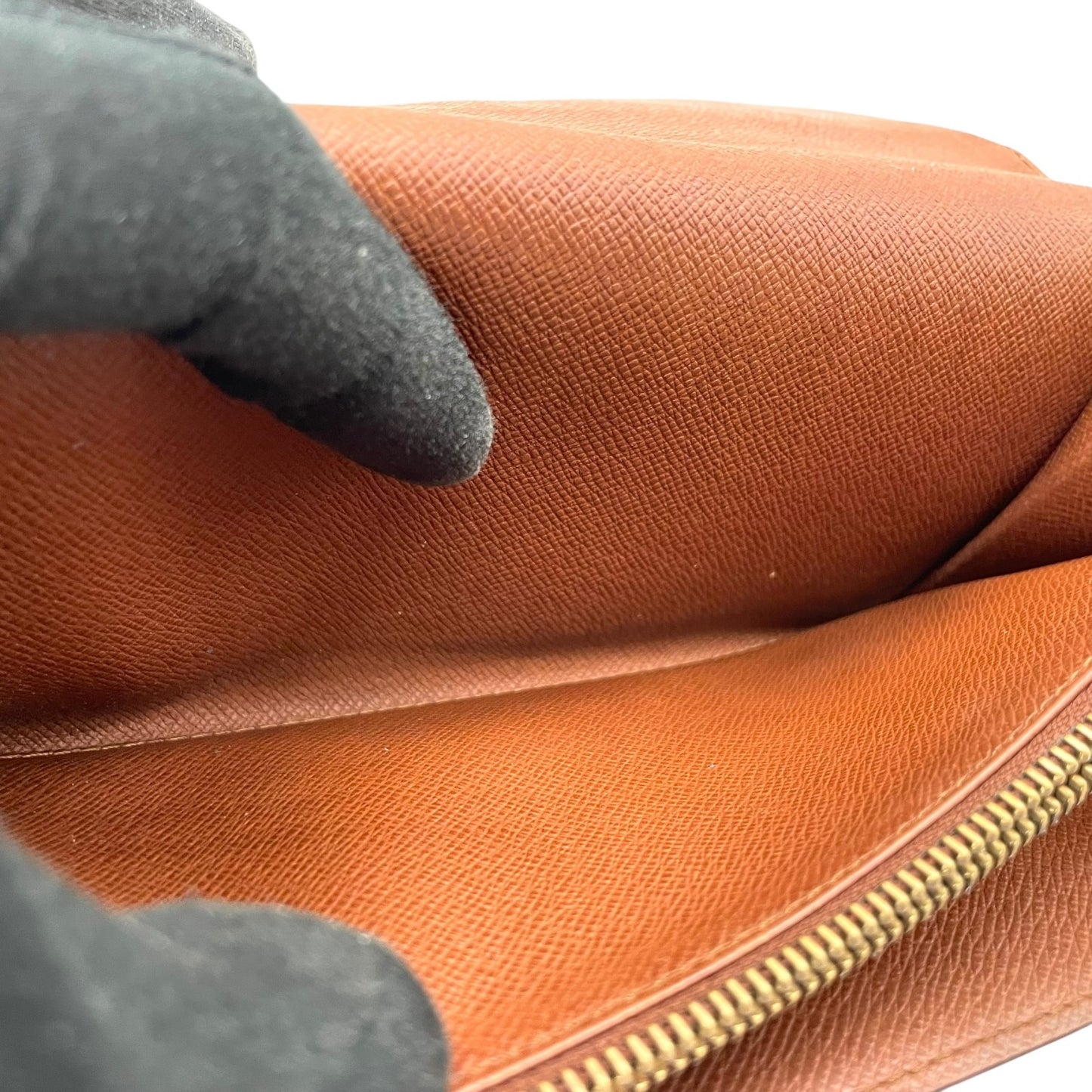 美品 LOUIS VUITTON ルイヴィトン モノグラム ポルトモネ クレディ ポルトフォイユサラ 長財布 ブラウン ゴールド金具 PVC モノグラムキャンバス M61725 w5