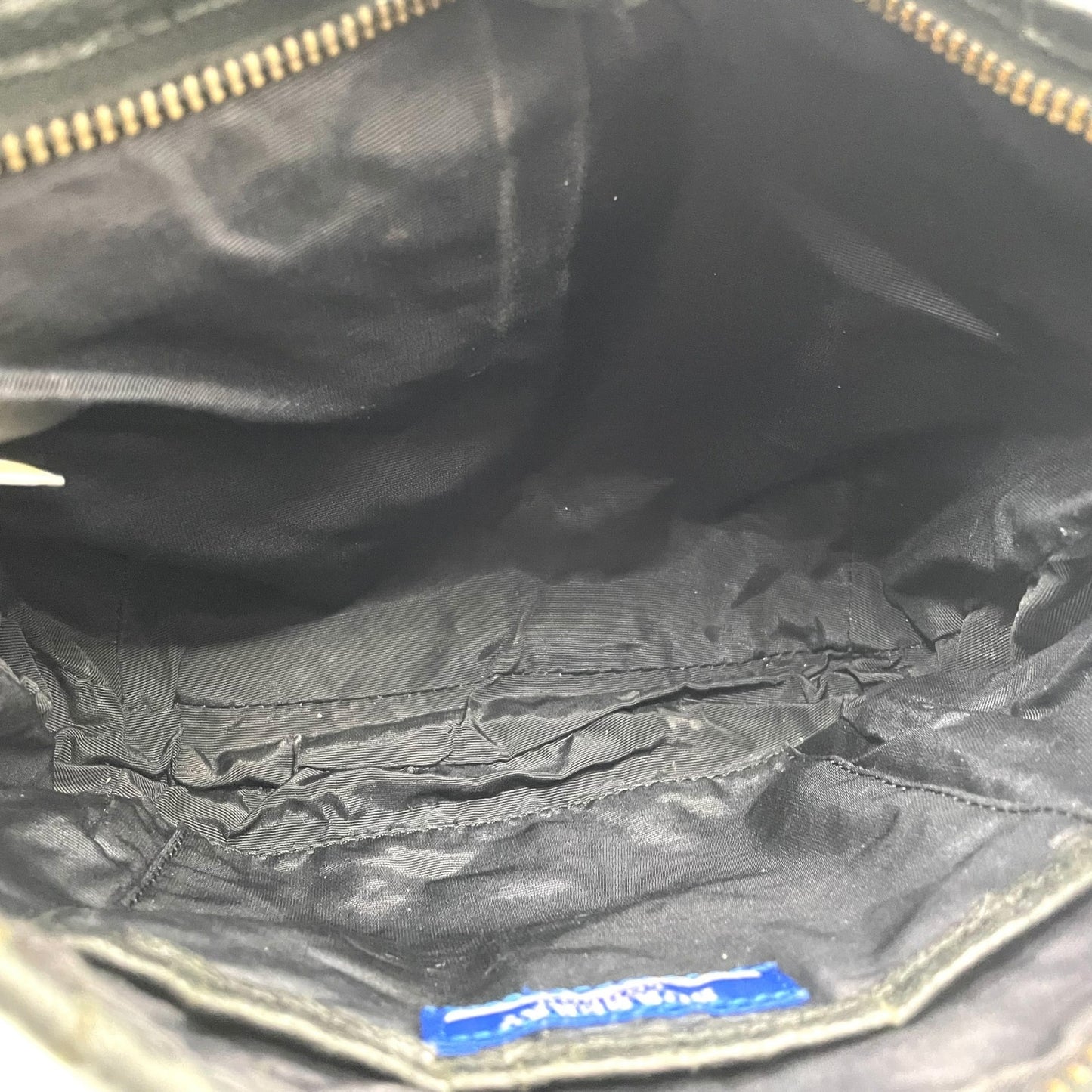 BURBERRY BLUE LABEL バーバリーブルーレーベル ショルダーバッグ キャンバス/レザー ブラック【中古】 レディース