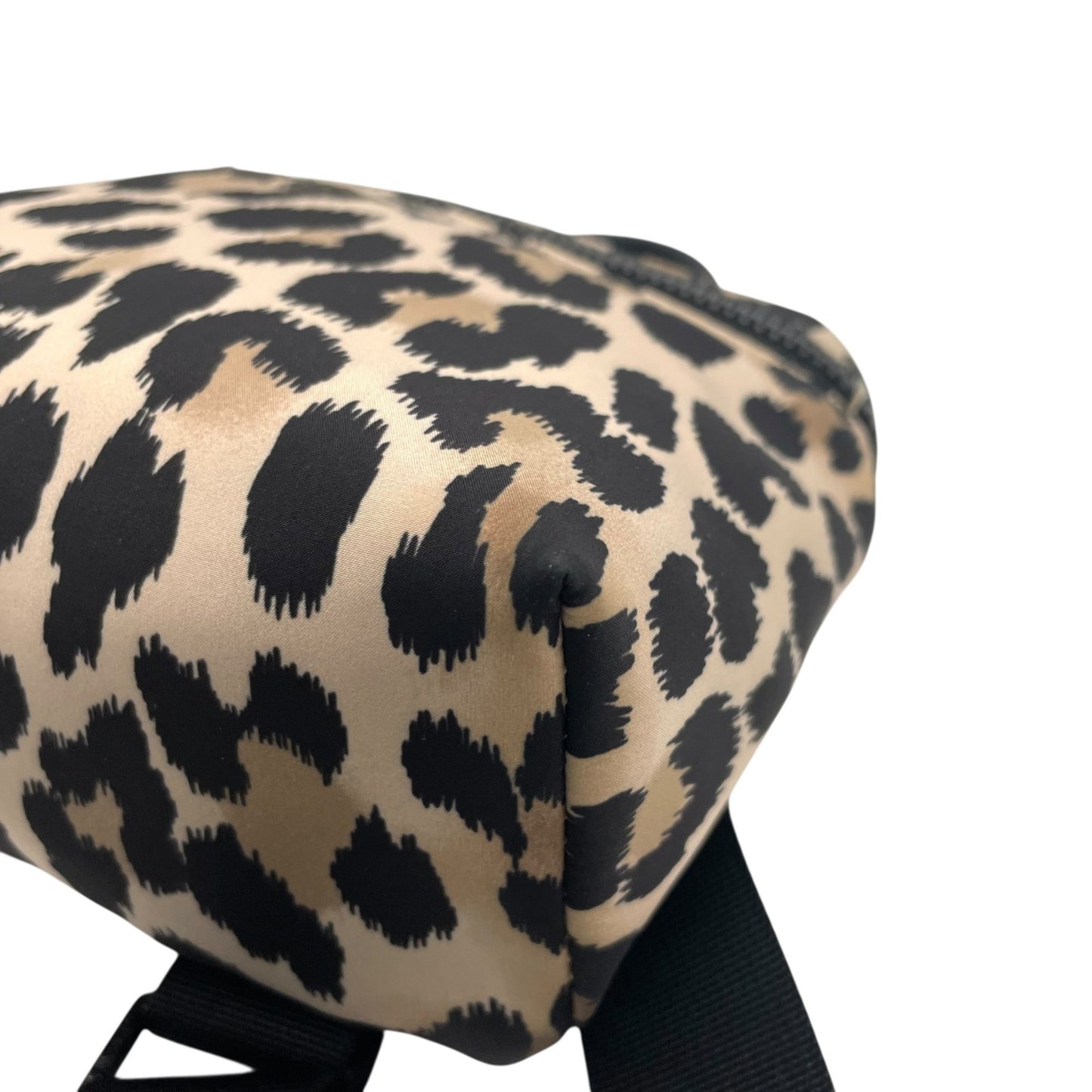 ケイトスペード KATE SPADE リュック レオパード柄 バックパック ベージュ×ブラック 黒 ナイロン レディース U8