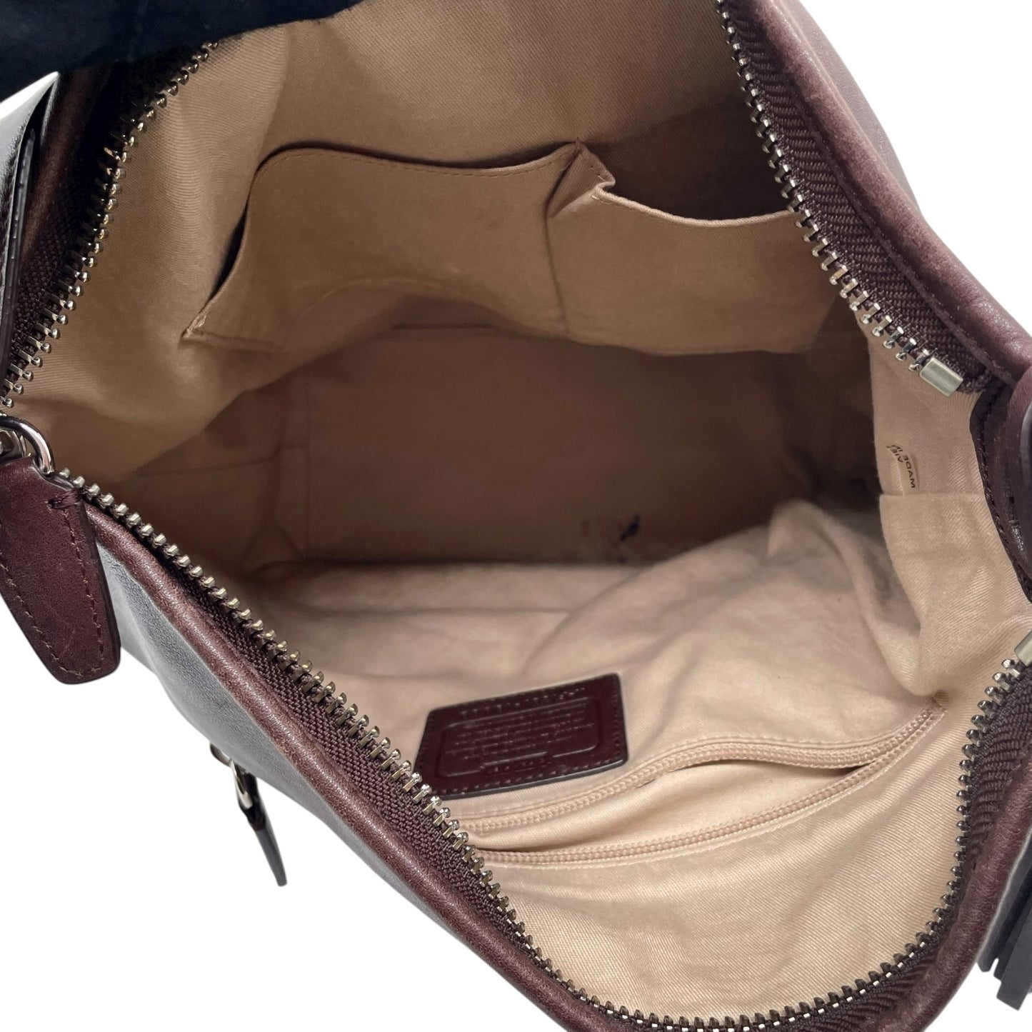 COACH コーチ オールドコーチ レザー ショルダーバッグ ダークブラウン 茶 ヴィンテージ U2 本革 クロスボディ 斜め掛け可 シンプル クラシック Old Coach Shoulder Bag