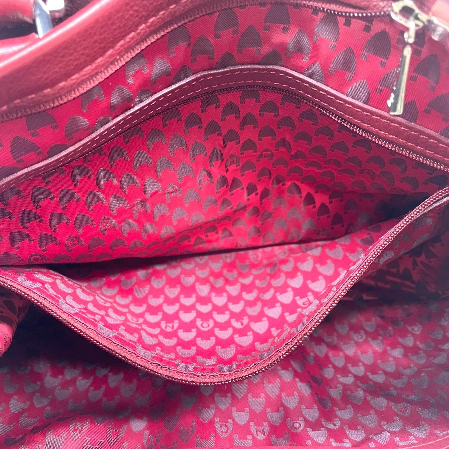 ロンシャン LONGCHAMP ハンドバッグ レザー ワインレッド 本革 チャーム付き Y2K ヴィンテージ ユニセックス s94