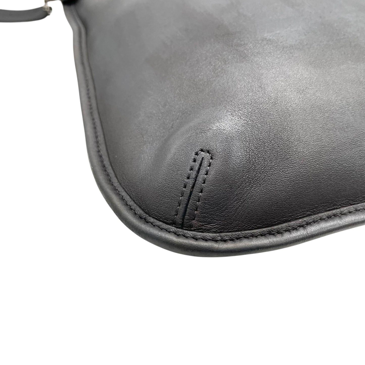 コーチ COACH オールドコーチ レザー ショルダーバッグ 肩掛け 黒 ブラック ホーボーバッグ トート シンプル 本革 C3