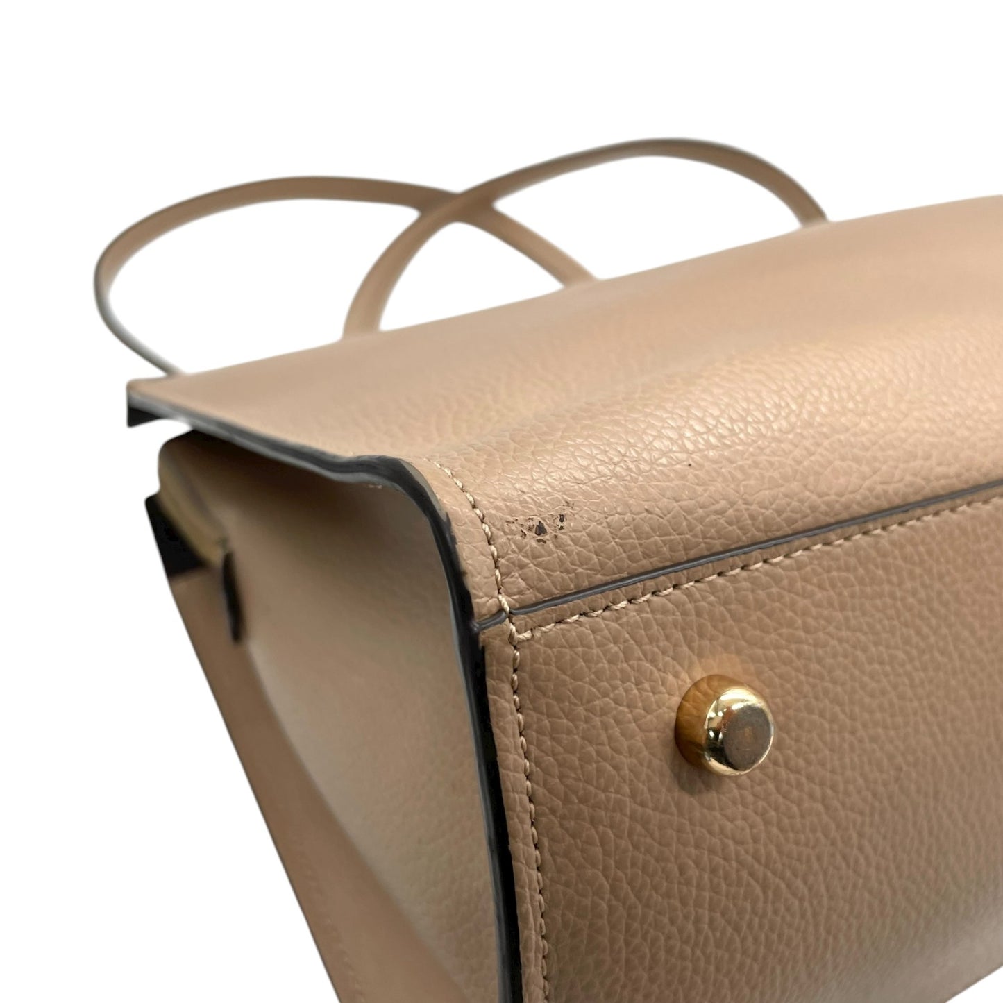 美品 コーチ COACH トートバッグ ハンドバッグ ペブルドレザー C4076 ベージュ A4収納可 金金具 ゴールド金具 ビジネスバッグ 2