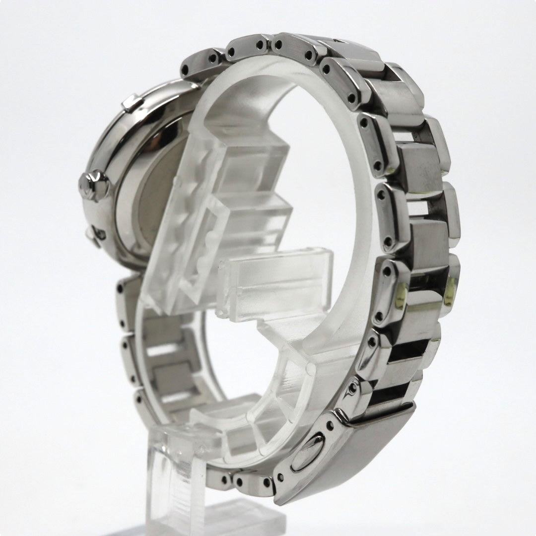 【極美品/稼働品】シチズン クロスシー 腕時計 H240-T020097 エコドライブ 電波ソーラー ワールドタイム レディース デイト シルバー アナログ ビジネス エレガント 高機能 日本製 デュラテクト クリーニング済み G4