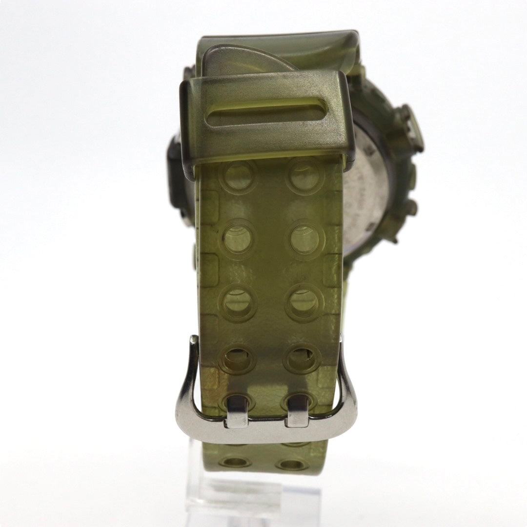 【美品】カシオ G-SHOCK FROGMAN DW-8200 フロッグマン 腕時計 メンズ デジタル チタン 200M防水 スケルトン カーキ ヴィンテージ 90年代 ストリート カジュアル タフ クリーニング済み G2