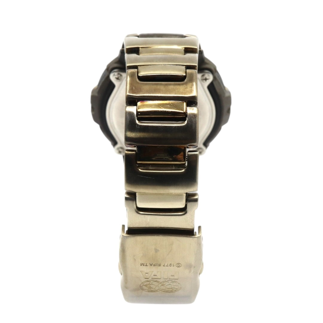 【美品/稼働品】カシオ G-SHOCK GW-600WCJ 2006 FIFAワールドカップ ドイツ大会 限定モデル 電波ソーラー The G メンズ 腕時計 デジタル ゴールド 20気圧防水 ヴィンテージ 希少 クリーニング済み G3