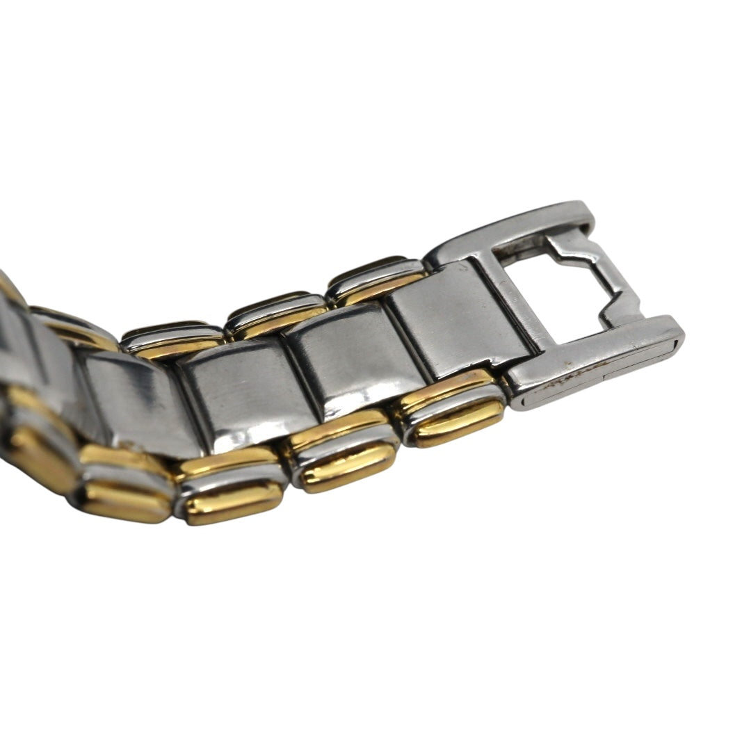 【電池交換済】バーバリー Burberrys 腕時計 11500L レディースウォッチ クォーツ コンビ シルバー ゴールド ローマンインデックス ホースロゴ クラシック ヴィンテージ アナログ 稼働品 G3