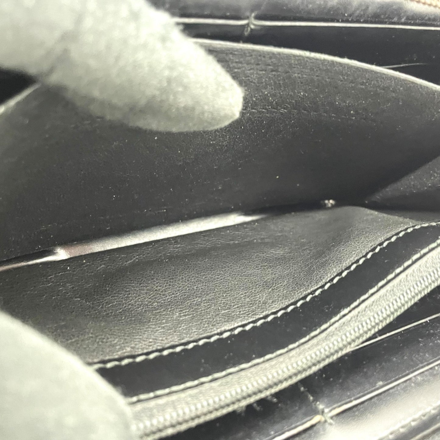 GUCCI グッチ GGインプリメ ラウンドファスナー 長財布 307982 黒 ブラック PVC レザー シルバー金具 メンズ レディース M4