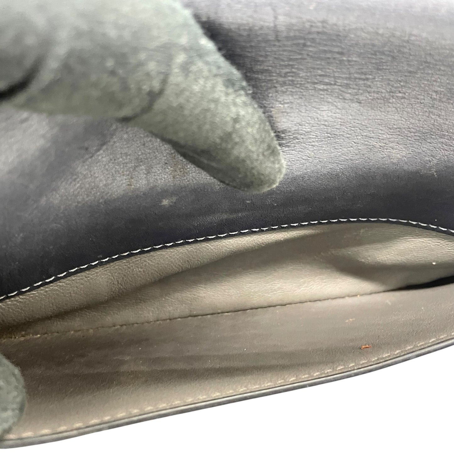 COACH コーチ ショルダーバッグ 紺 ネイビー レザー ブラック金具 ターンロック ディンキー ミニバッグ お財布バッグ 斜め掛け可 レディース C5