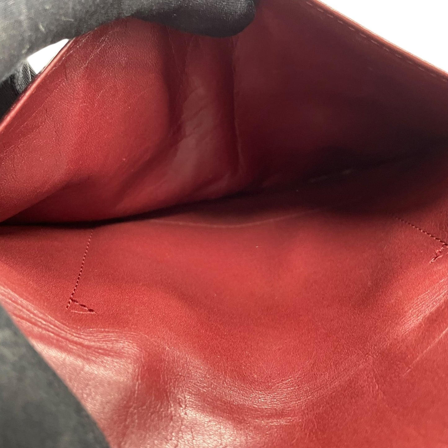 Cartier カルティエ マストライン クラッチバッグ セカンドバッグ 赤 ボルドー ワインレッド レザー 2Cモチーフ メンズ A1