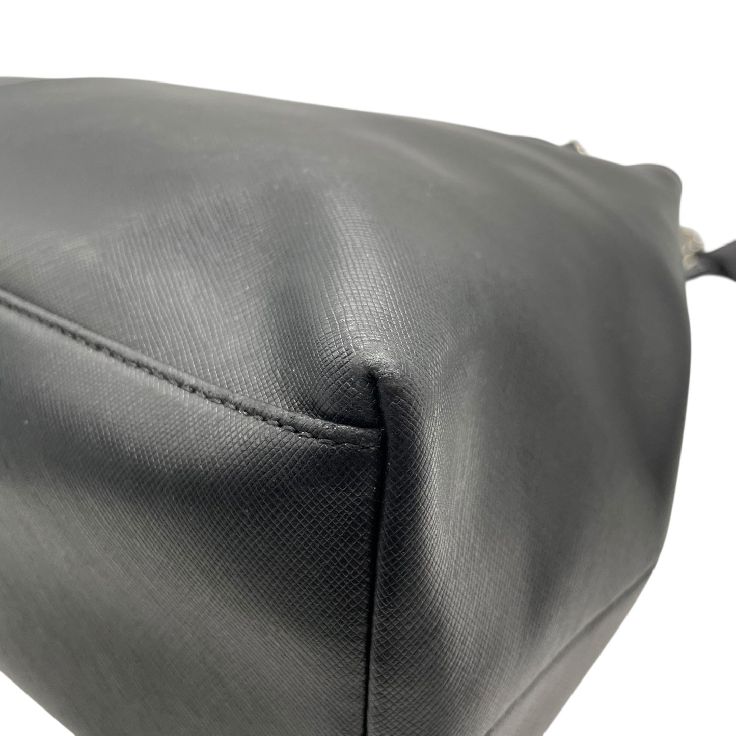 コーチ COACH トートバッグ チェーンハンドル ショルダー 肩掛け ロングハンドル F31752 黒 ブラック レザー クロシェット シルバー金具 A4対応 通勤 通学 U12