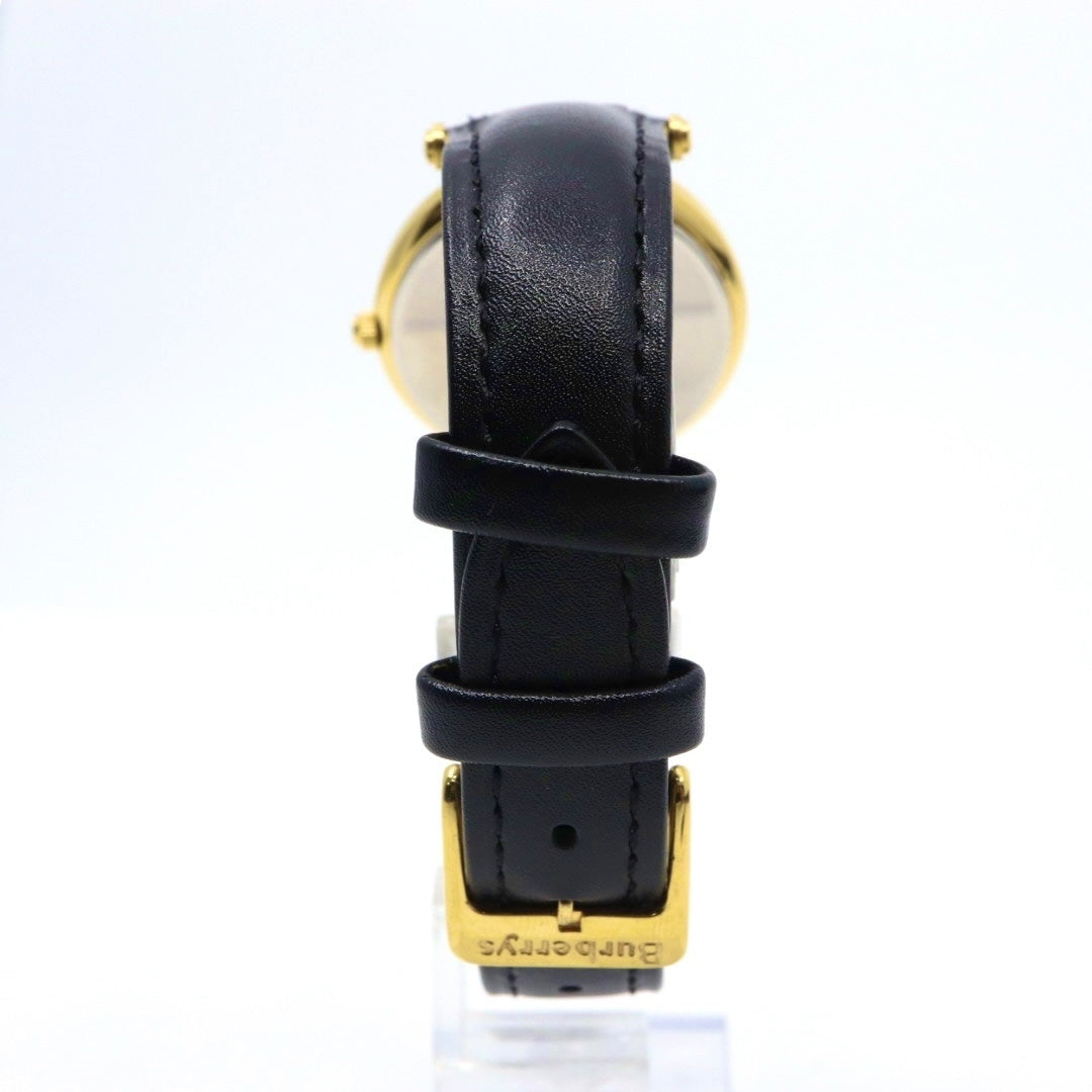 BURBERRY バーバリー 腕時計 ゴールド クオーツ ホワイト文字盤【中古】 ユニセックス