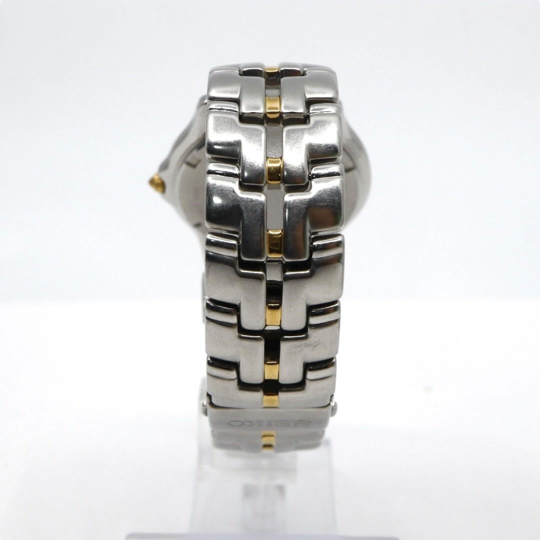 【電池交換済／稼働品】SEIKO セイコー 腕時計 クオーツ アナログ ローマンインデックス コンビカラー シルバー ゴールド メンズ レディース ユニセックス ドレスウォッチ クラシック ビンテージ 創立記念 いすゞ K-TOKA 7N32-0100 G4