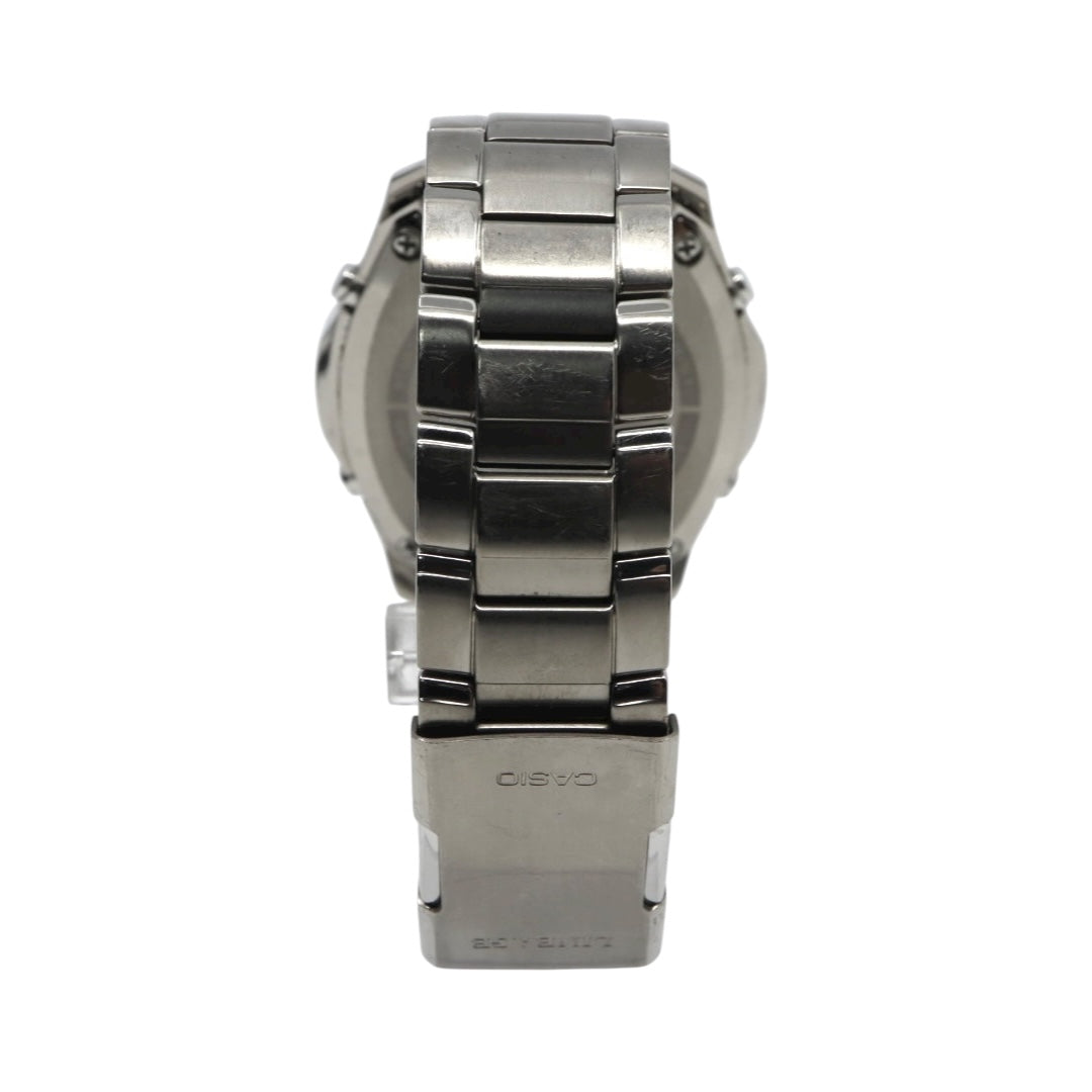 【美品/稼働品】カシオ リニエージ 腕時計 LIW-M610TDS 電波ソーラー チタン サファイアガラス メンズ ブラック ゴールド アナログ ワールドタイム MULTI BAND 6 ウェーブセプター ビジネス 軽量 G10