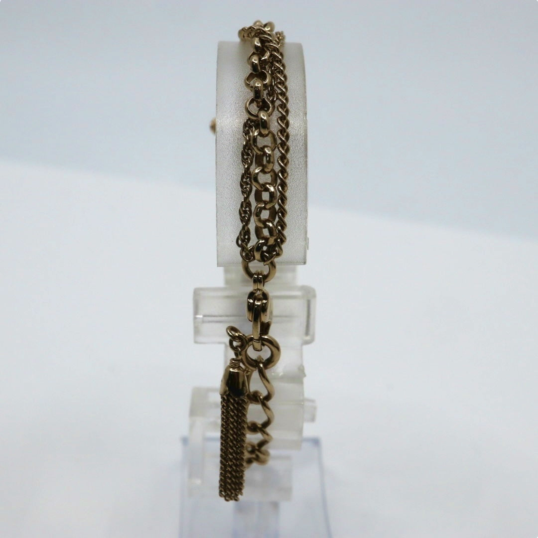 【美品/稼働品】アガット agete 腕時計 1306 ダイヤモンド レディース クオーツ PGP ピンクゴールド ブレスレット ジュエリーウォッチ アンティーク クラシック エレガント フェミニン アクセサリー G10