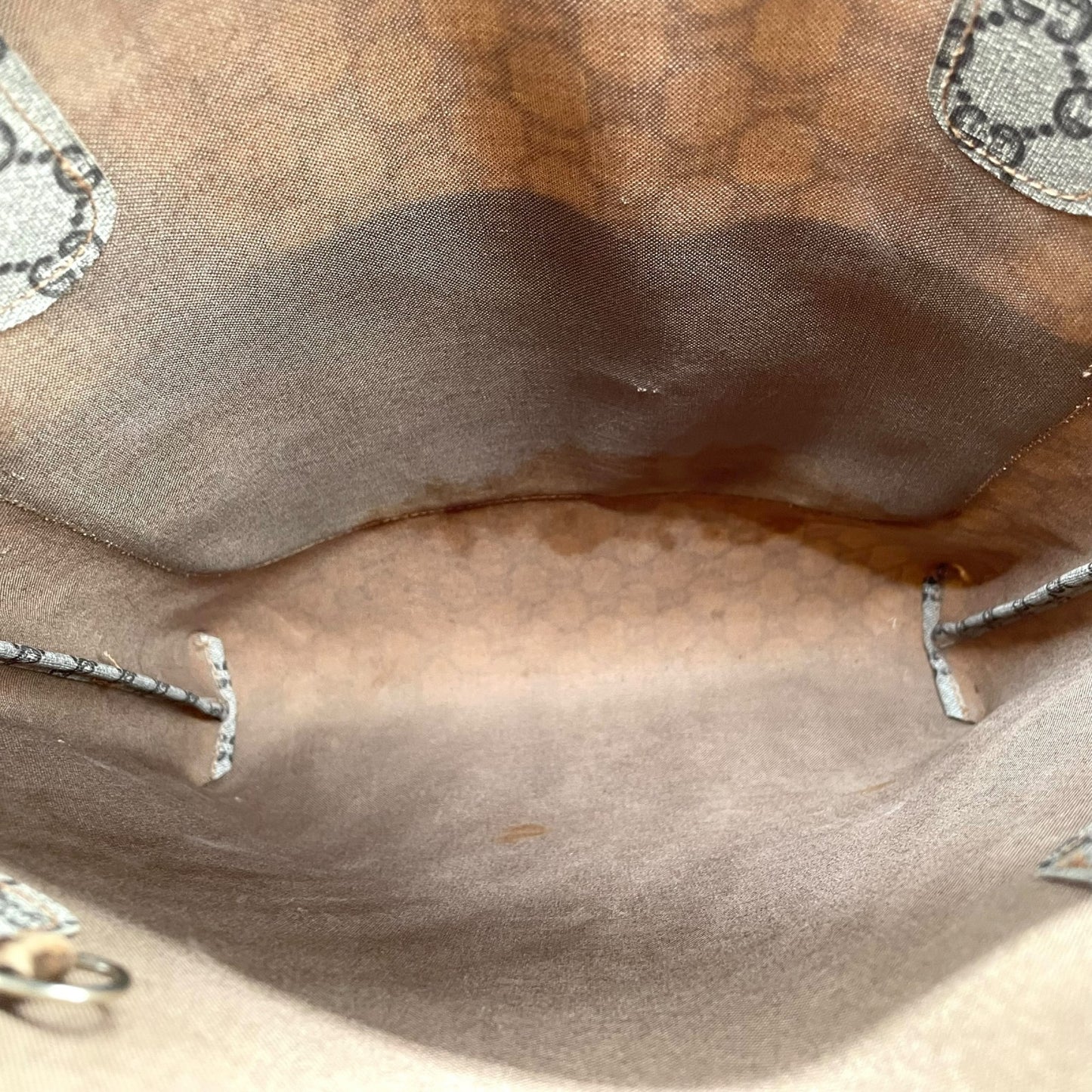 GUCCI グッチ シェリーライン GGプラス トートバッグ ビンテージ オールドグッチ PVC レザー 伝統ウェブデザイン 縦型トート d7