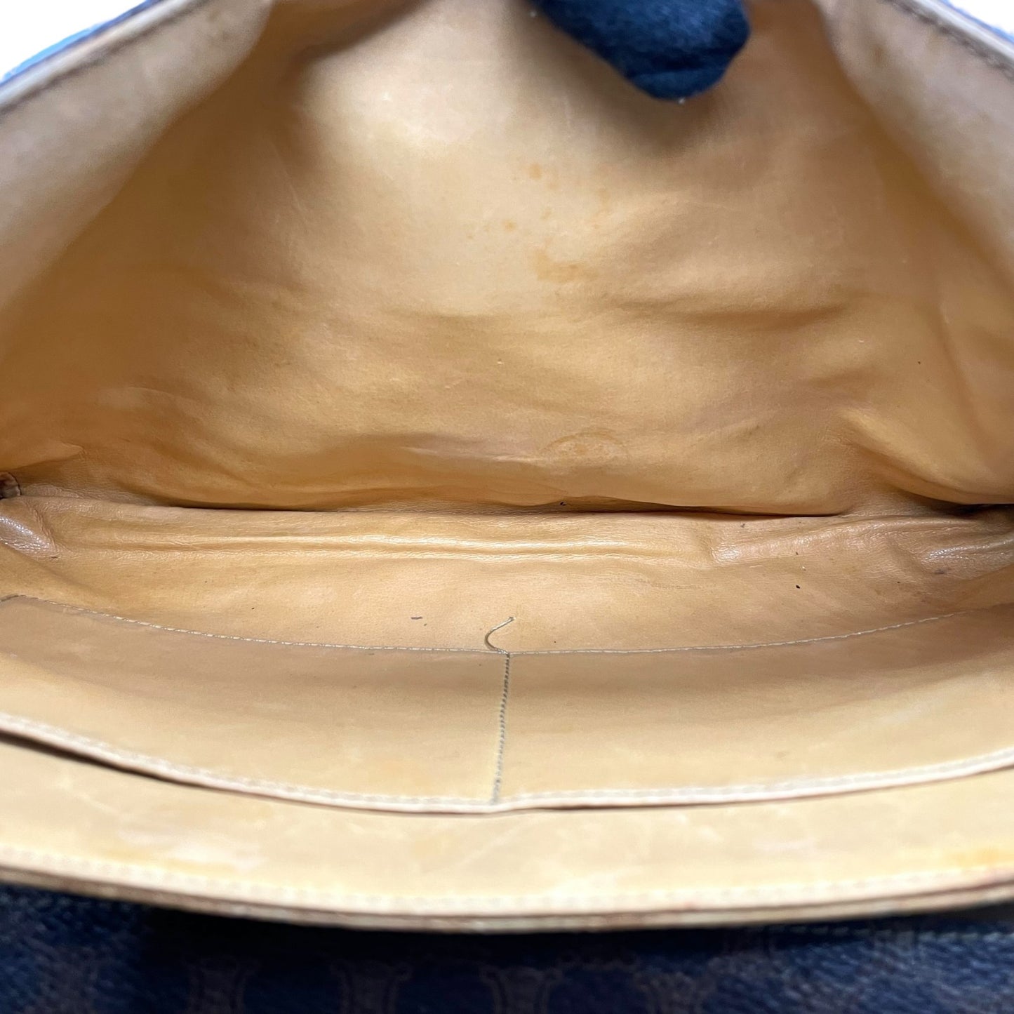 CELINE セリーヌ マカダム ショルダーバッグ ヴィンテージ オールドセリーヌ PVC レザー ゴールド金具 フラップデザイン 1980s 1990s クラシック クロスボディ k1