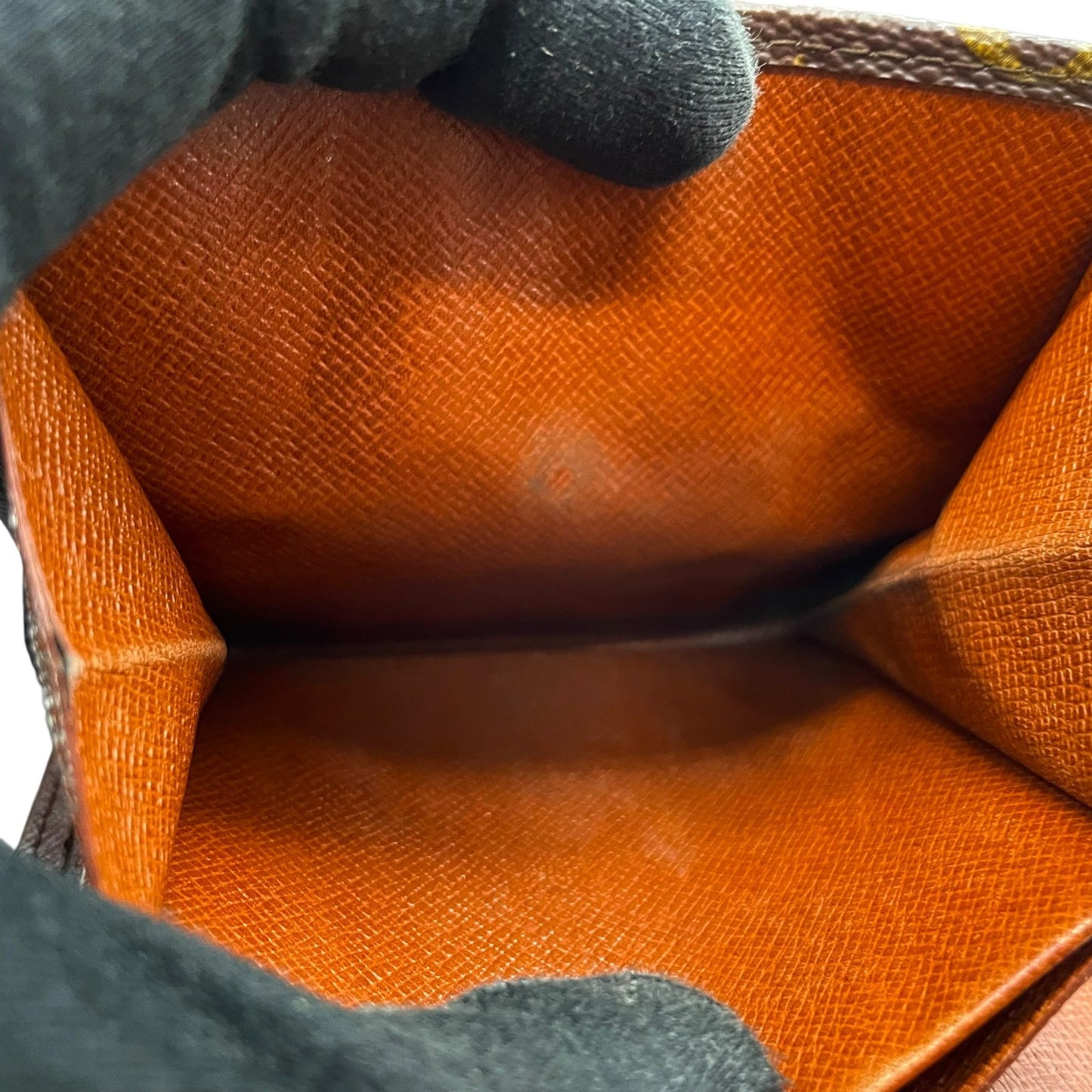 LOUIS VUITTON ルイヴィトン モノグラム コンパクトウォレット 三つ折り財布 Wホック ポルトモネビエ M61660 茶 ブラウン PVC レザー メンズ レディース M2