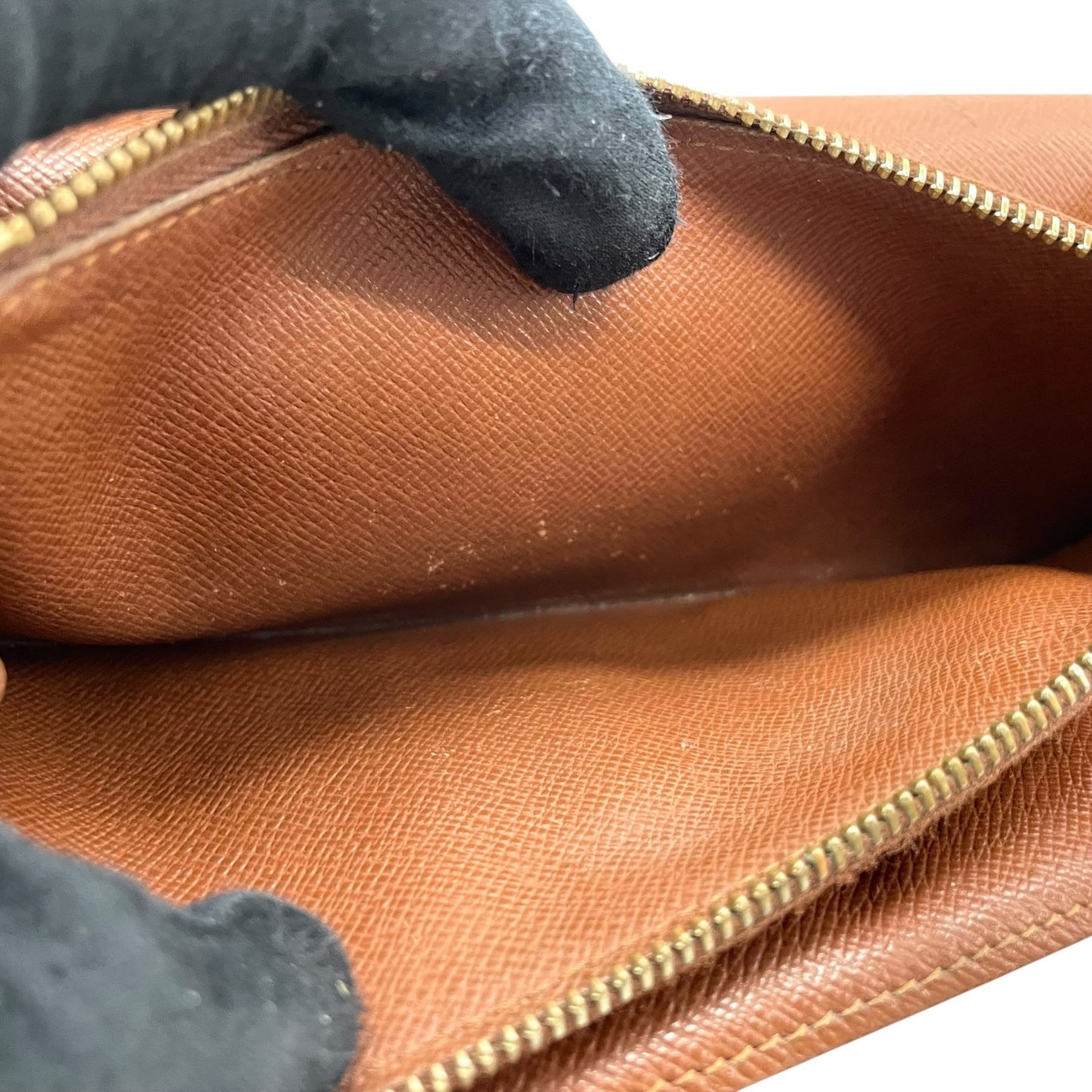 LOUIS VUITTON ルイヴィトン モノグラム ポシェット ポルトモネ クレディ 長財布 二つ折り ファスナー M61726 茶 ブラウン PVC レザー メンズ レディース W3