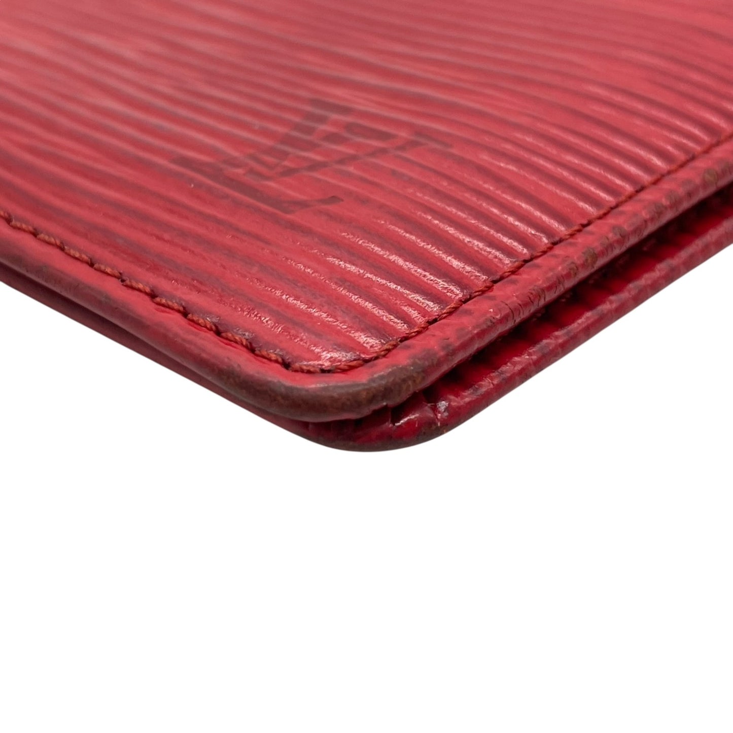 LOUIS VUITTON ルイヴィトン エピ ポルト 2 カルト ヴェルティカル M6320E 二つ折りパスケース 定期入れ カードケース 赤 レッド レザー メンズ レディース W3