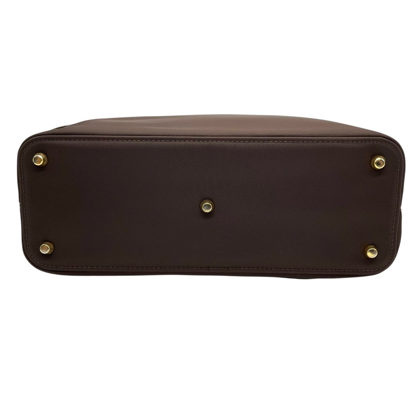 極美品 VERSACE ヴェルサーチェ トートバッグ メデューサ　ショルダーバッグ ナイロン パテントレザー 茶 ダークブラウン ゴールド金具 メデューサ 肩掛け可 レディース A