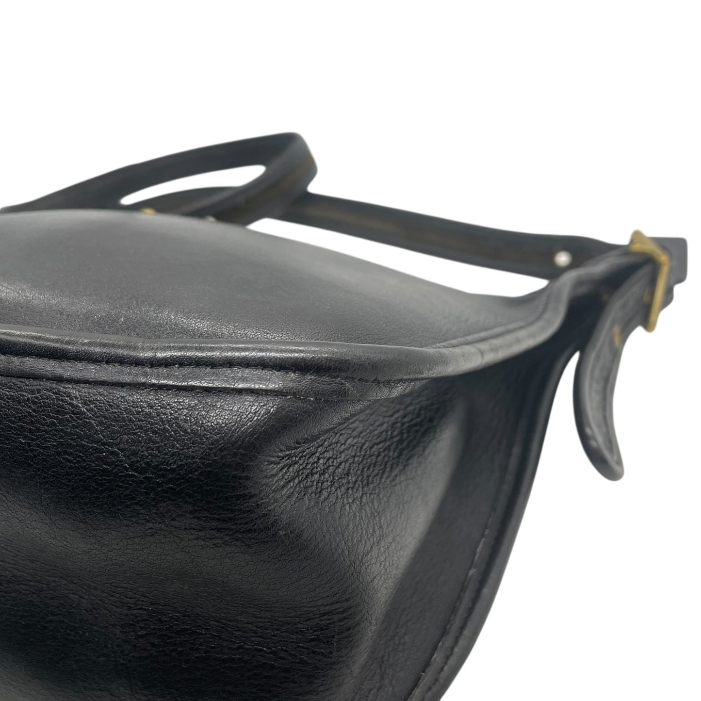 希少 90's OLD COACH オールドコーチ 9950 ショルダーバッグ マシューヒーリー ゴールド金具 黒 ブラック ユニセックス ヴィンテージ 斜め掛け レザー A1