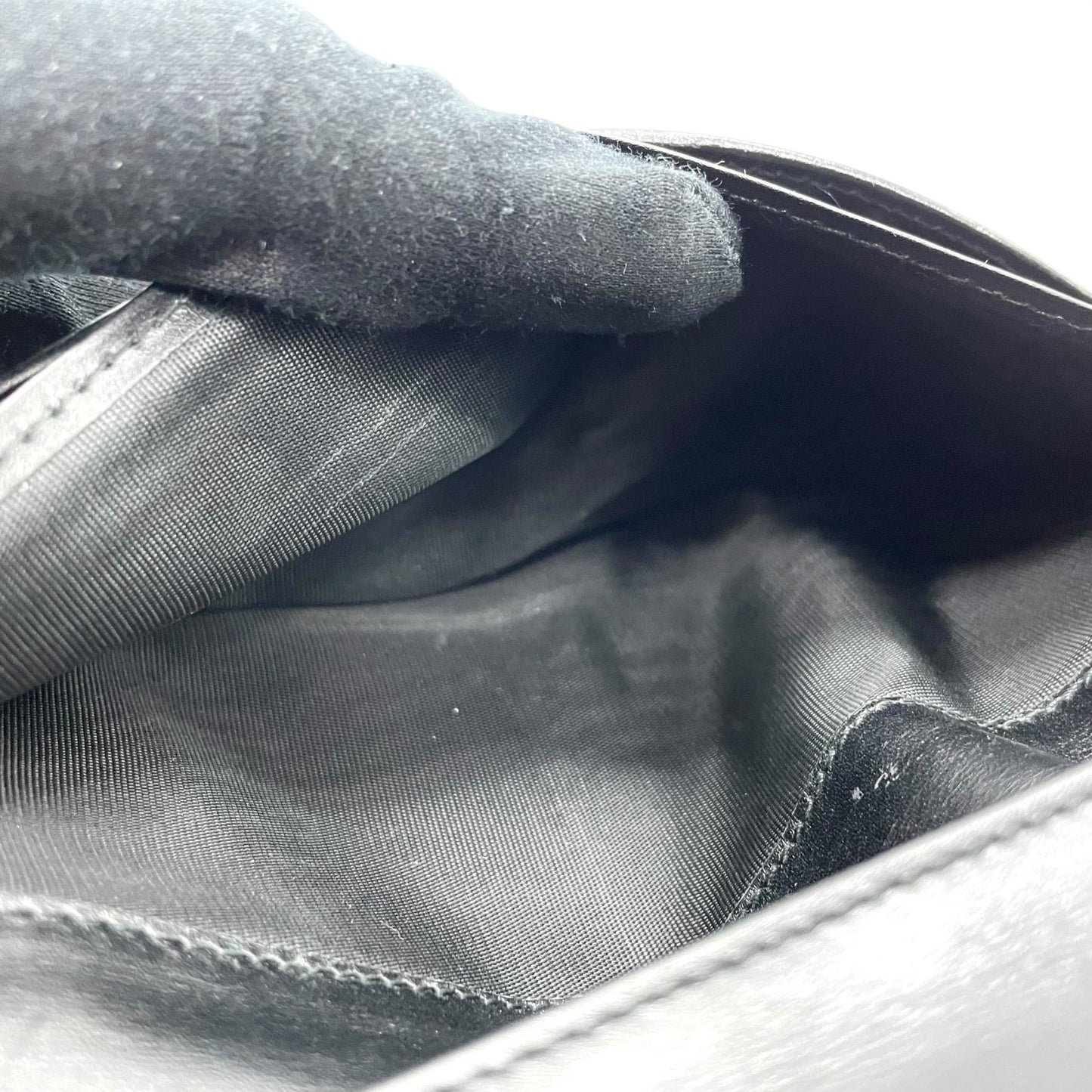 GUCCI グッチ GGマーモント 長財布 Wホック 213318 ダブルG 黒 ブラック レザー ゴールド金具 W5