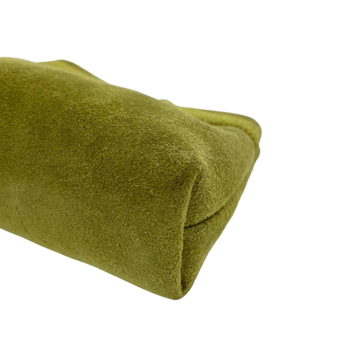 サルヴァトーレフェラガモ Ferragamo ヴァラリボン バッグチャーム キーホルダー コインケース 小物入れ スエード 緑 グリーン ゴールド金具 ボックス付 M3