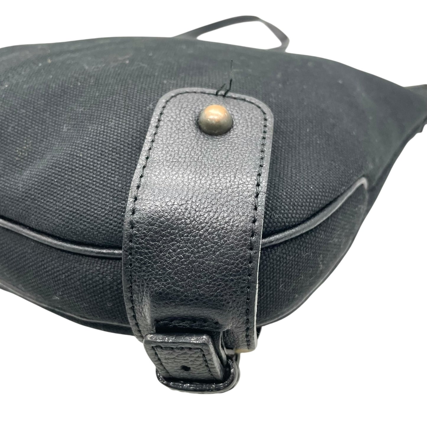 BURBERRY BLUE LABEL バーバリーブルーレーベル ショルダーバッグ キャンバス/レザー ブラック【中古】 レディース