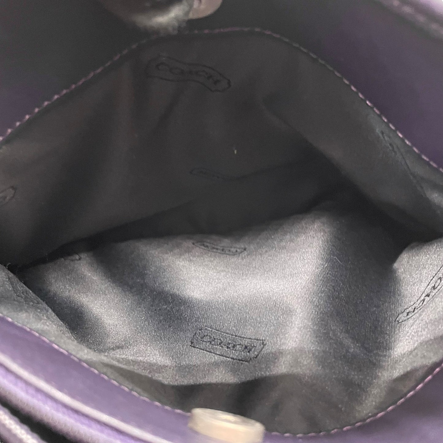 COACH コーチ 9047 ショルダーバッグ レザー パープル【中古】 レディース