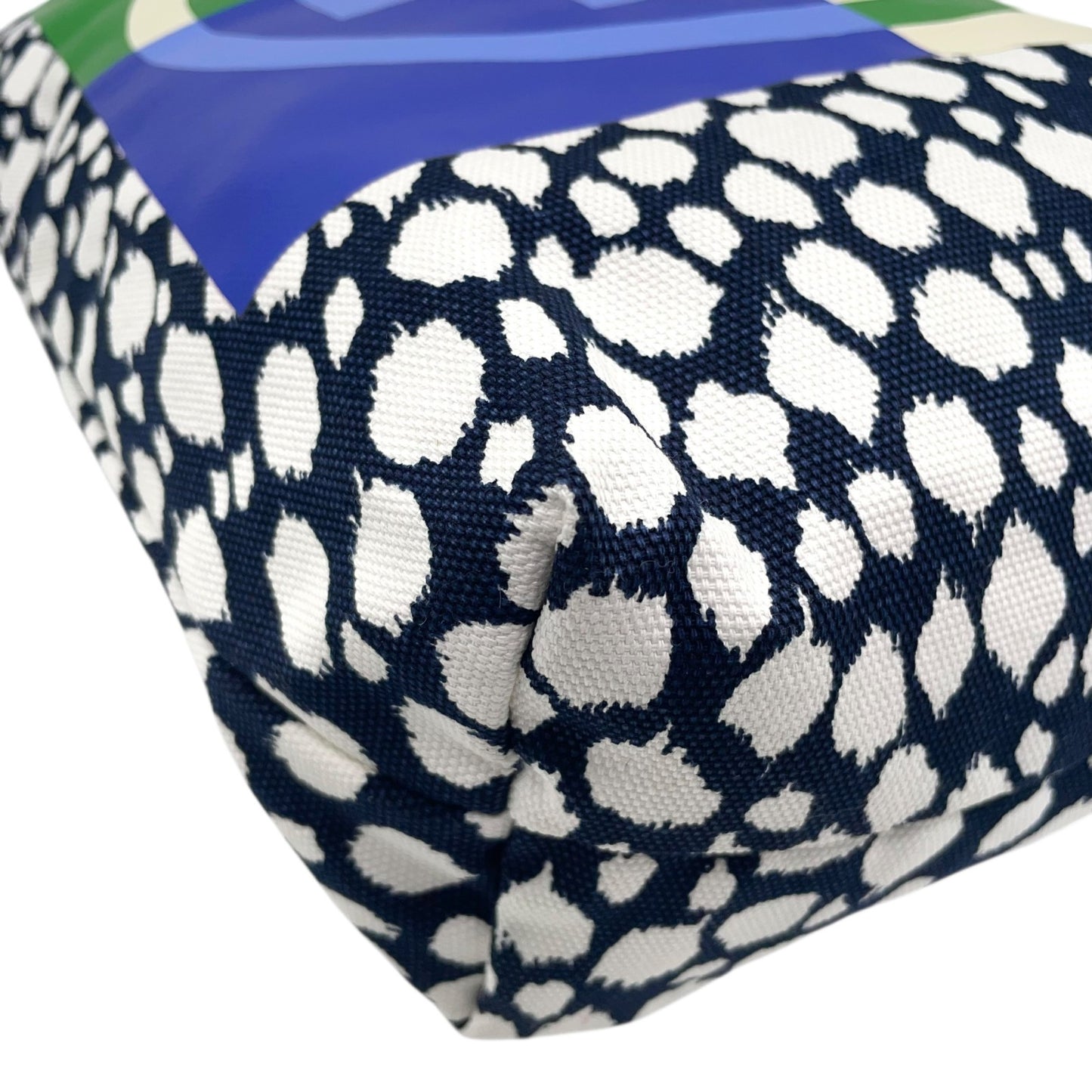 未使用級 美品 Tory Burch トリーバーチ トートバッグ キャンバス ロゴプリント ビッグロゴ ダブルTロゴ マルチカラー U8