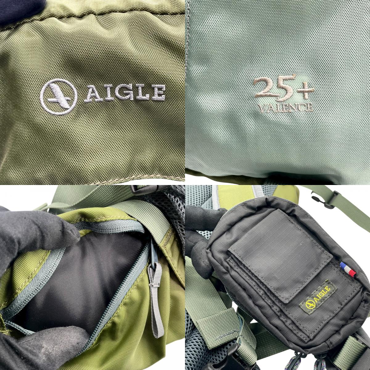 エーグル AIGLE リュックサック グリーン 緑 カーキ ナイロン キャンバス メンズ レディース バッグパック 登山 ハイキング U14