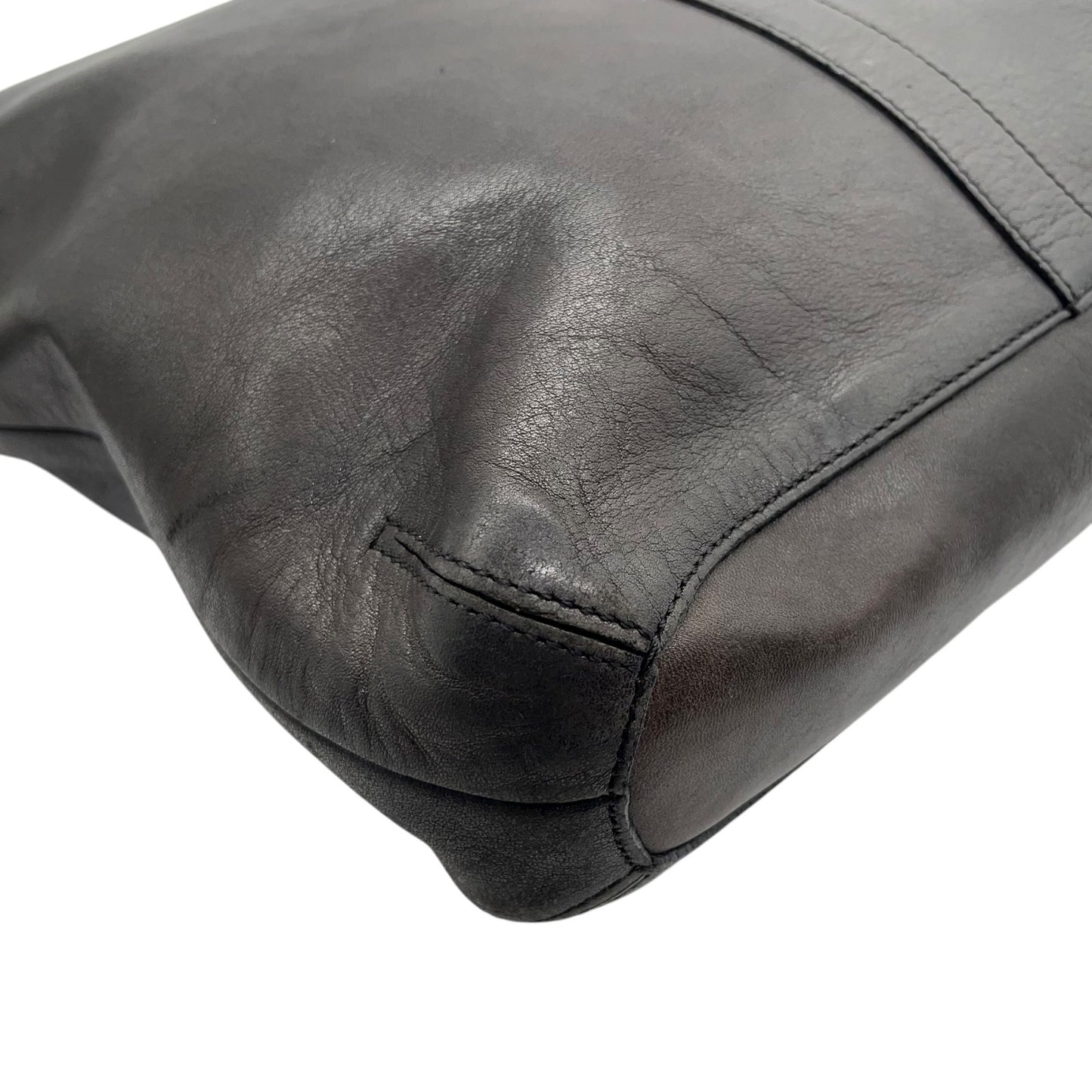 COACH コーチ オールドコーチ レザー ショルダーバッグ ブラック 黒 ヴィンテージ 9188 U2 本革 シンプル ミニマルデザイン USA製 Old Coach Shoulder Bag