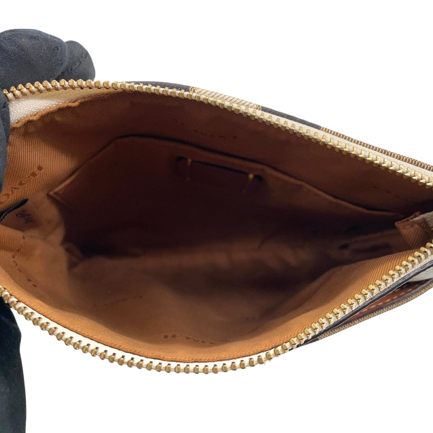 コーチ COACH ホースアンドキャリッジ ロゴ 馬車 キャンバス ショルダーバッグ ベージュ ネイビー レザー S50