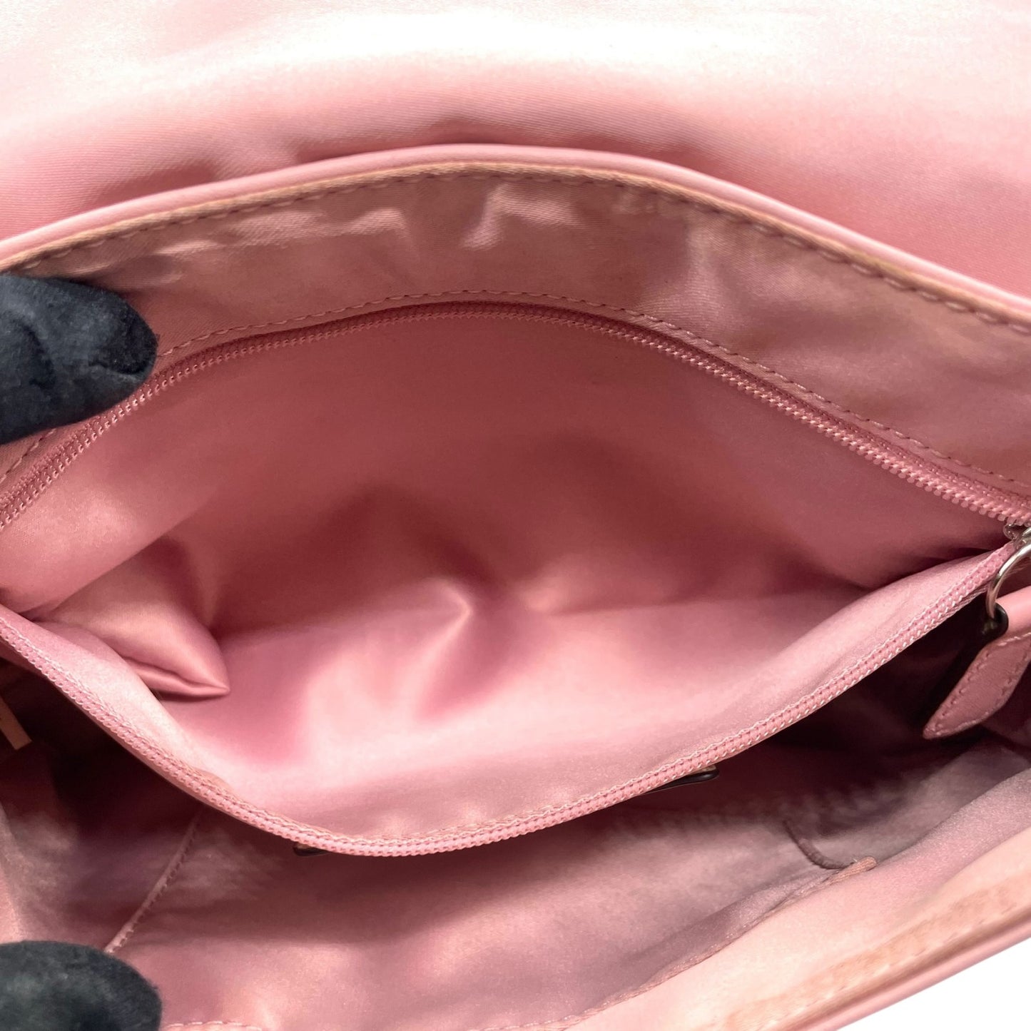 コーチ COACH フラワーカットワーク レザー ワンショルダー ショルダーバッグ ピンク 2WAY シルバー金具 S50