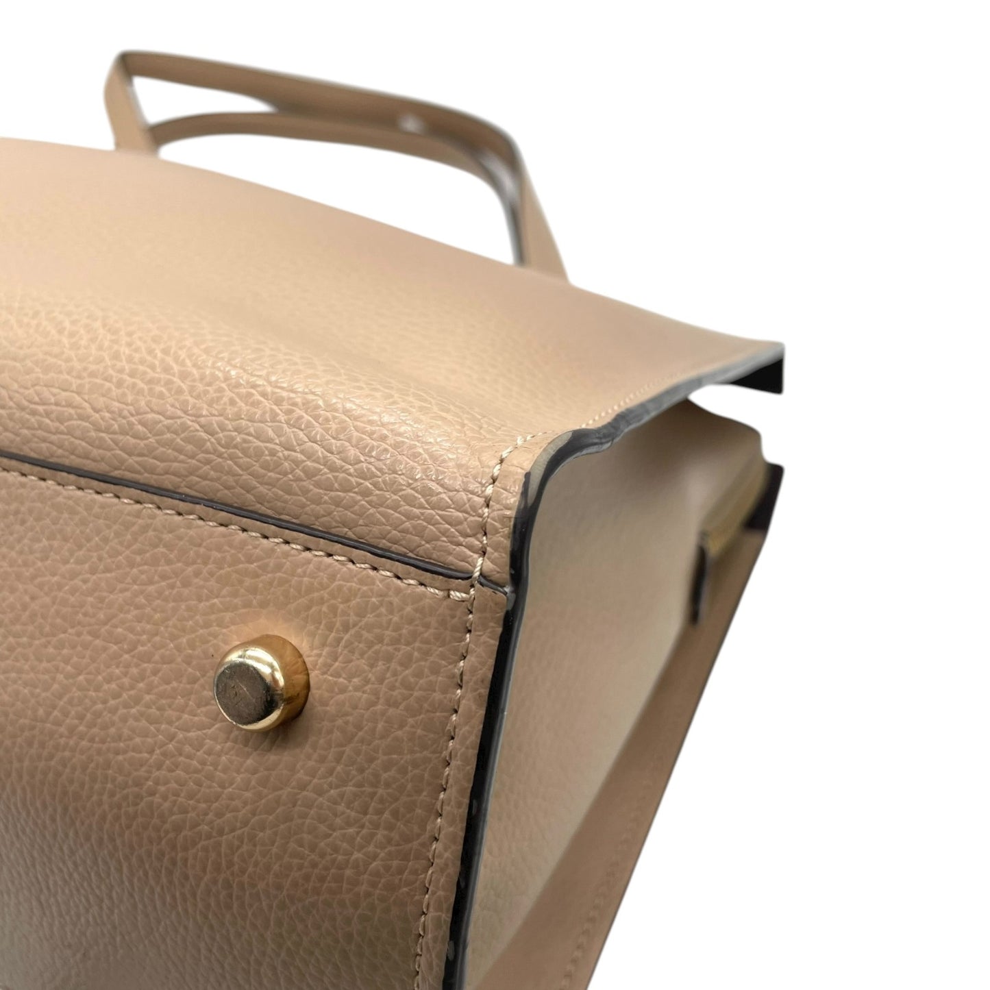 美品 コーチ COACH トートバッグ ハンドバッグ ペブルドレザー C4076 ベージュ A4収納可 金金具 ゴールド金具 ビジネスバッグ 2