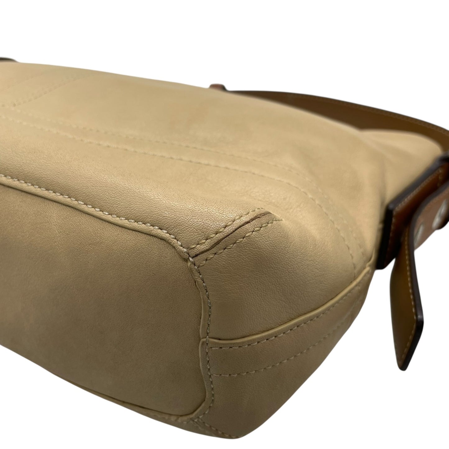 美品 コーチ COACH ワンショルダーバッグ レザー F10939 ベージュ 茶色 ブラウン シルバー金具 上品 本革 S52