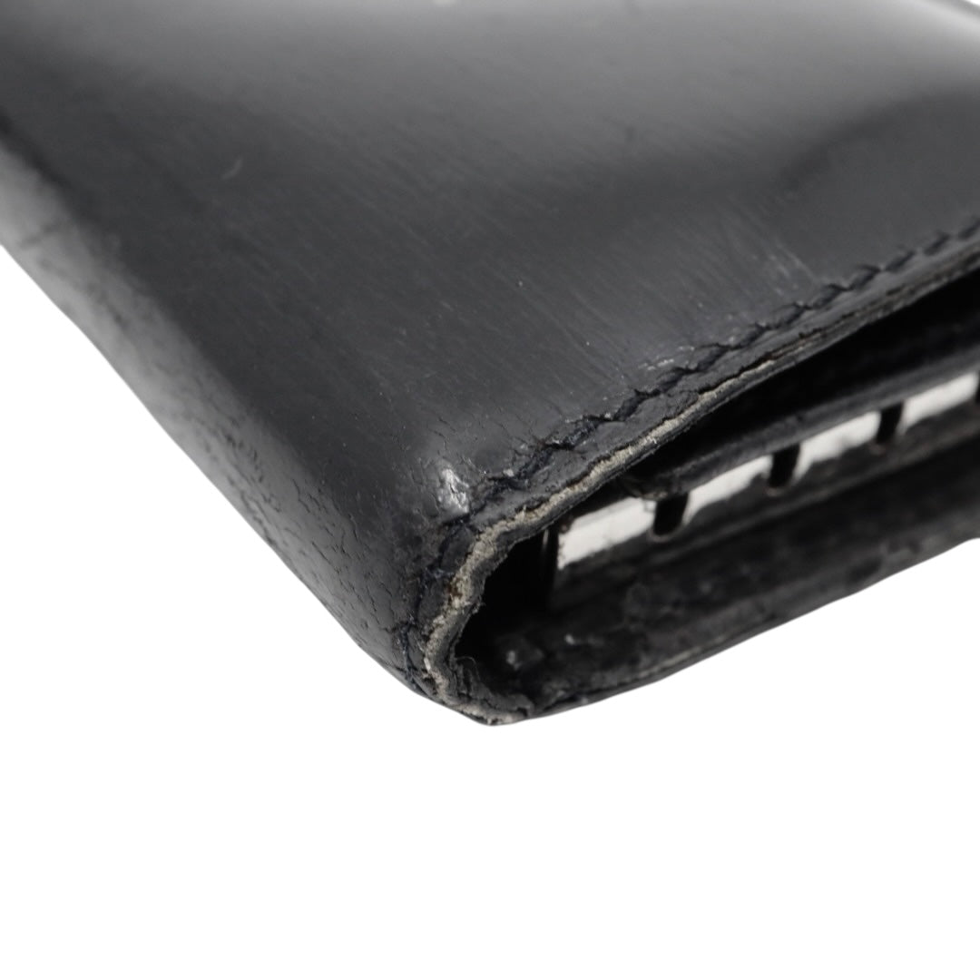 カルティエ Cartier マストライン パンテール キーケース 6連 黒 ブラック シルバー レザー 銀金具 M5