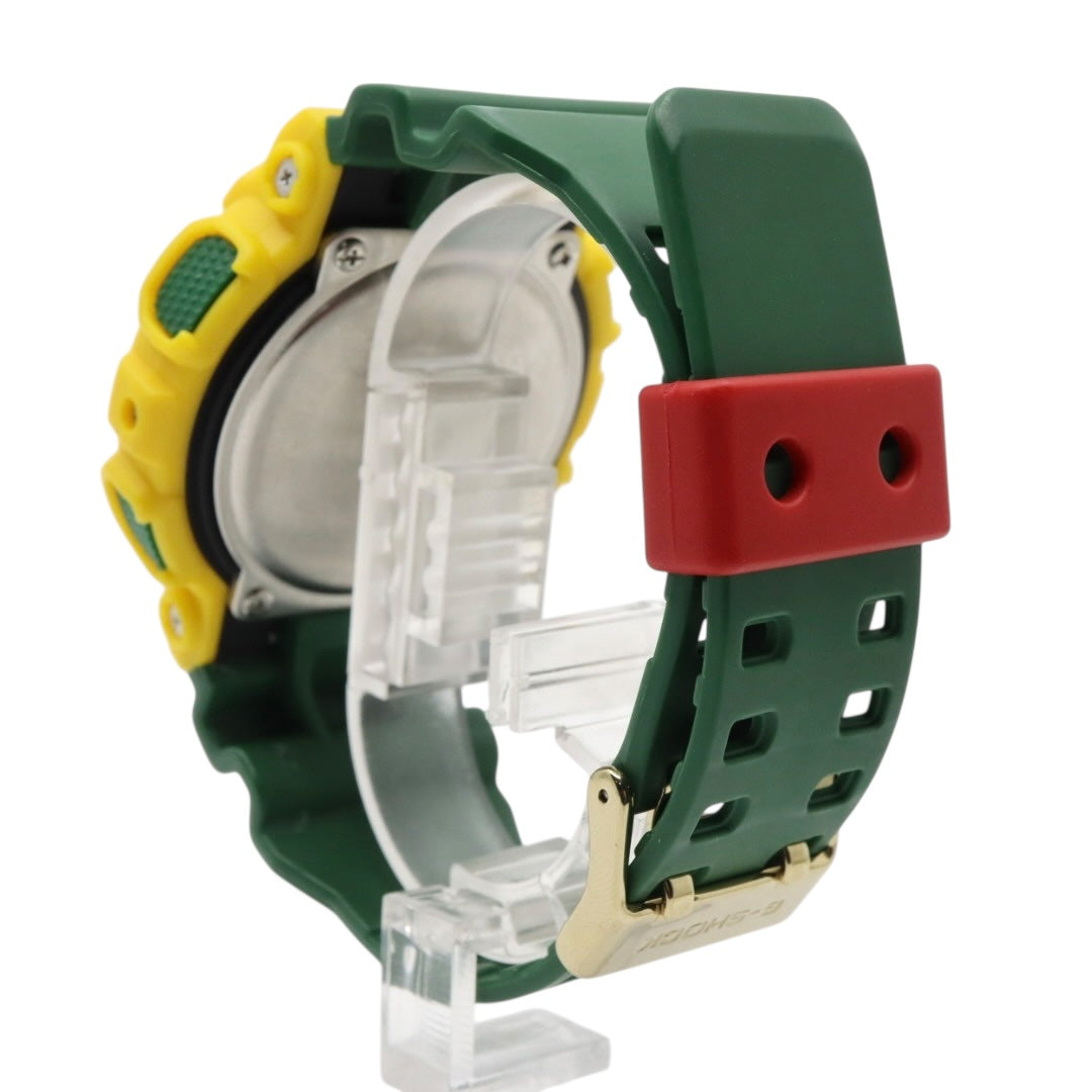 【未使用級/電池交換済】カシオ G-SHOCK GA-110RF ラスタファリアン 腕時計 メンズ アナデジ イエロー グリーン レッド ラスタカラー 20気圧防水 耐磁 JIS1種 耐衝撃構造 ストリート カジュアル ビッグケース クリーニング済み G5