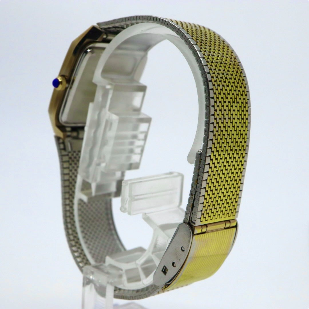 【美品/電池交換済】ラドー 腕時計 110.9509.3 レディース クオーツ ゴールド ブラウン文字盤 スクエア ヴィンテージ アナログ ドレスウォッチ アンティーク クラシックデザイン エレガント メッシュブレス クリーニング済み G1